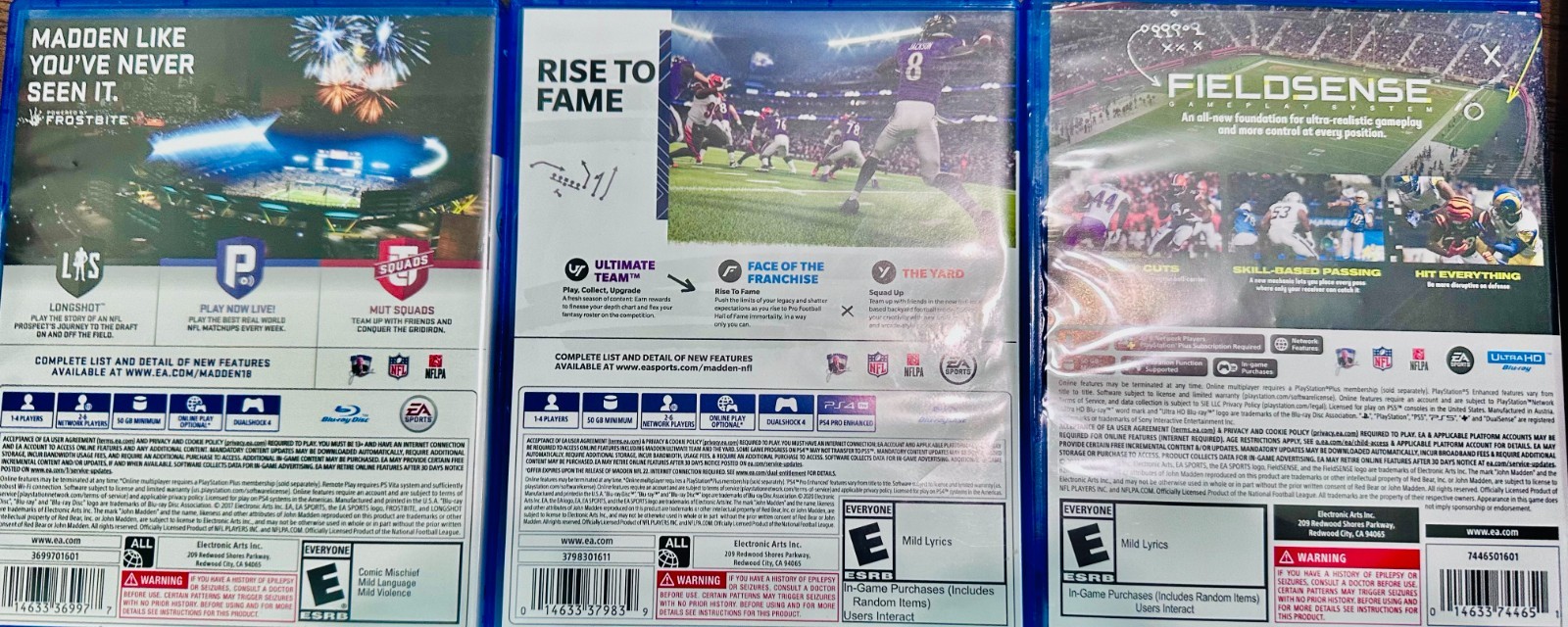 Madden NFL PS4 PS5 Lot 18 21 23 Football Video Games CIB Tested Fast Ship