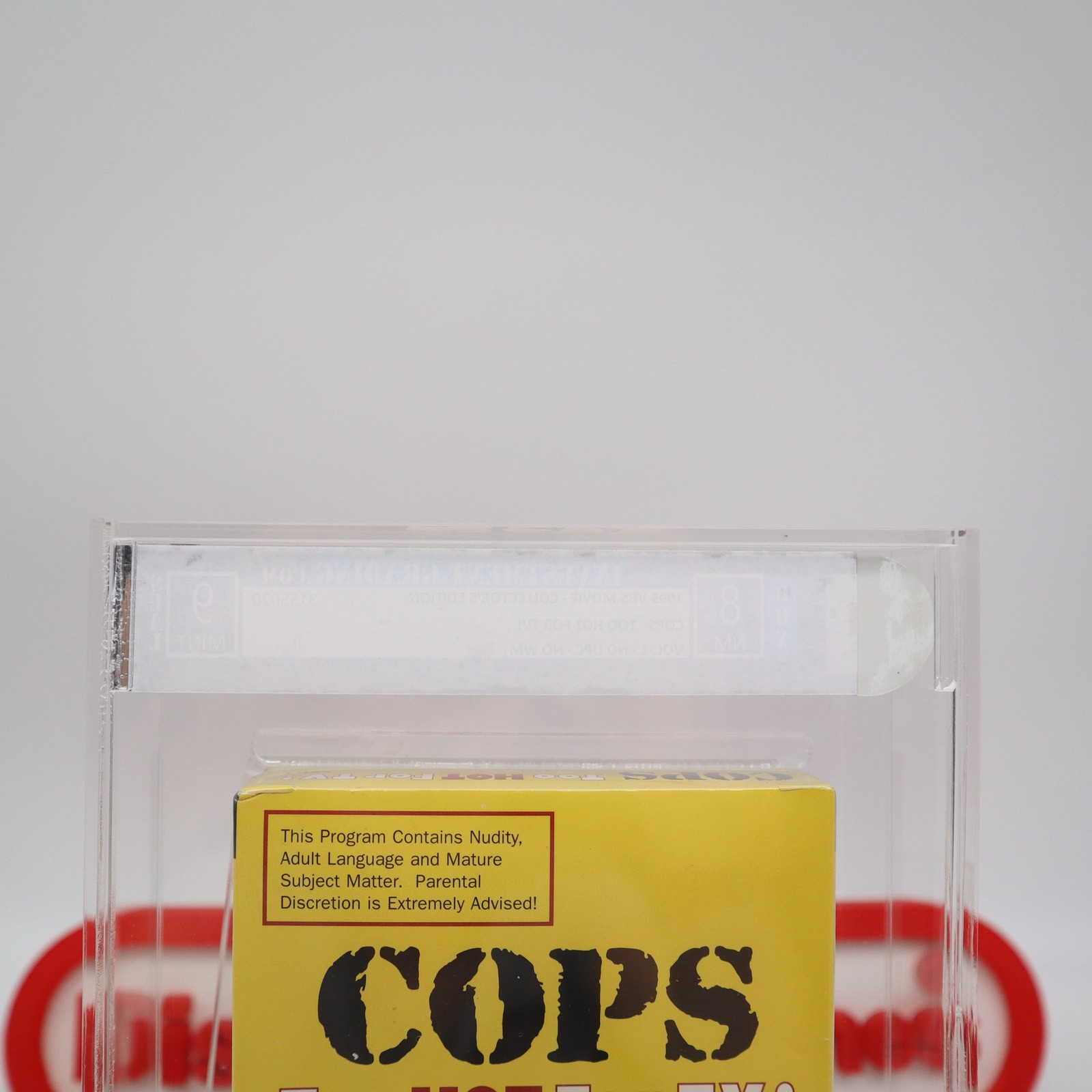 VHS COPS: TOO HOT FOR TV COLLECTOR’S- IGS GRADED 8 BOX & 9 SEAL! NEW & Sealed!