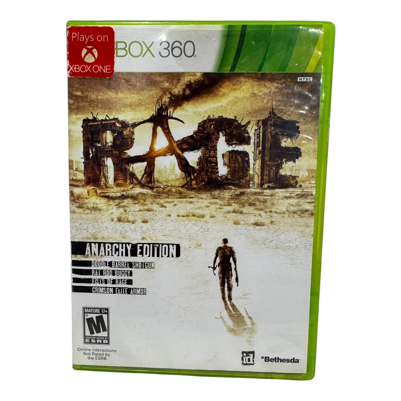 Rage Anarchy Edition (Xbox 360 2010) Bethesda FPS Shooter Disc Only
