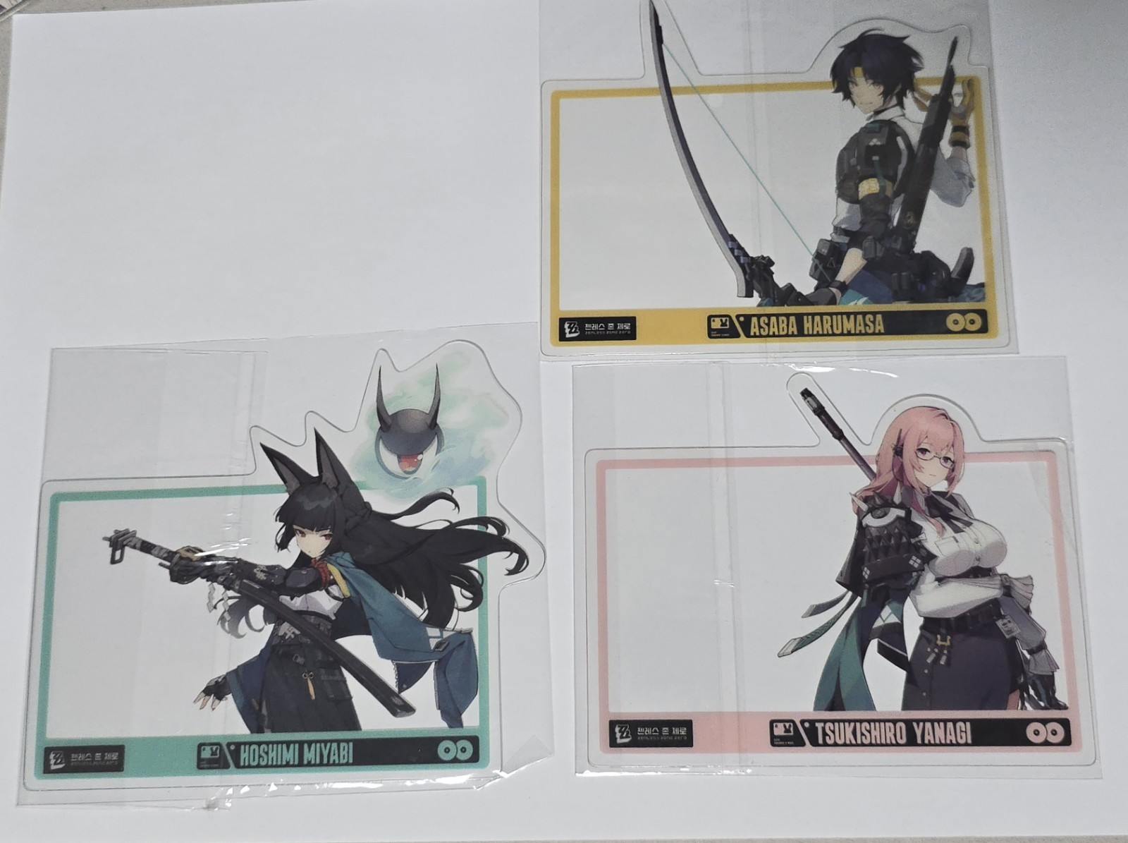 Korea Zenless zone zero Exclusive Miyabi Harumasa Yanagi Transparent photocard
