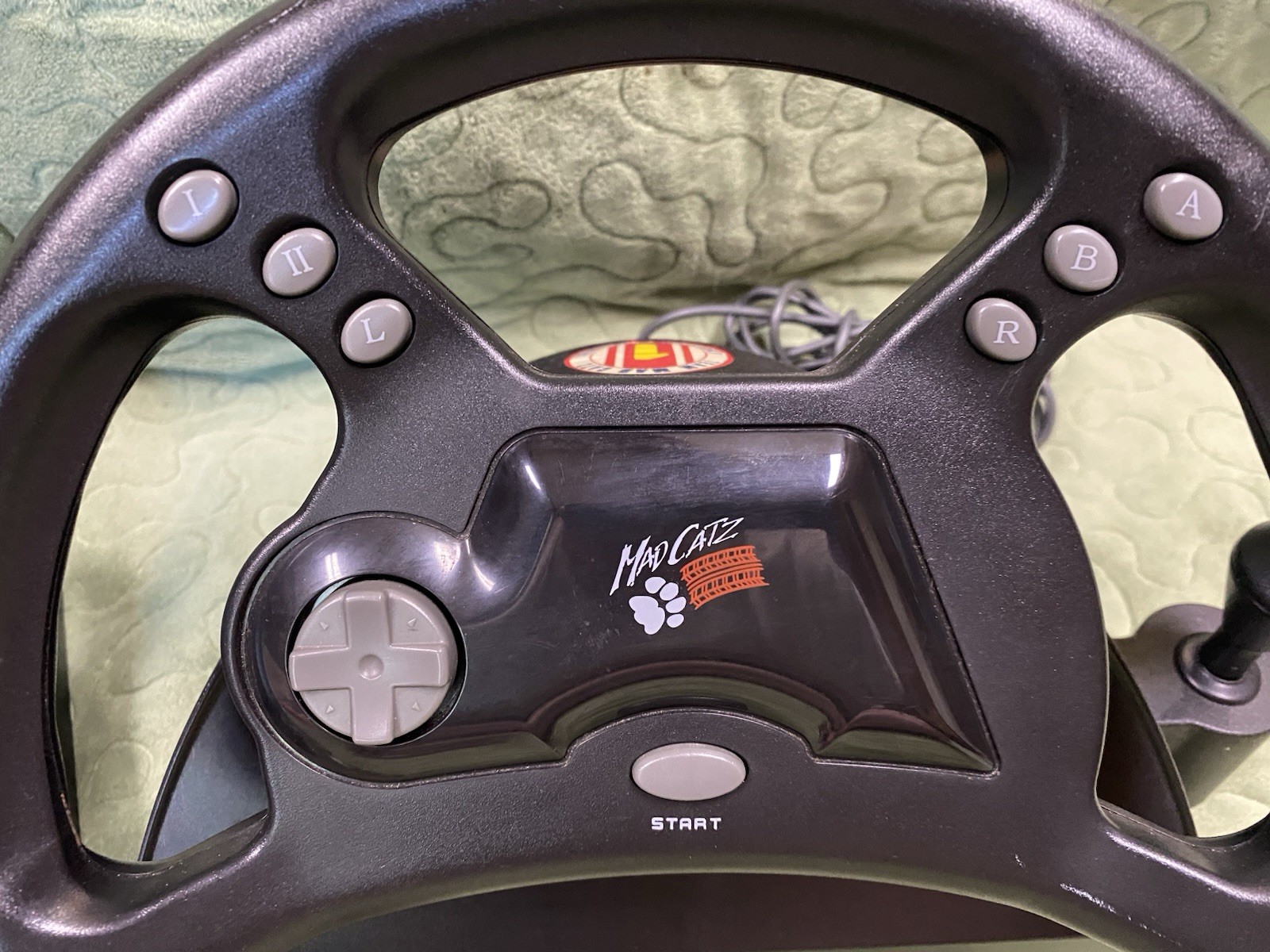 Mad Catz Racing Steering Wheel Pedals, PlayStation PS1, Gran Turismo 1/2 NASCAR