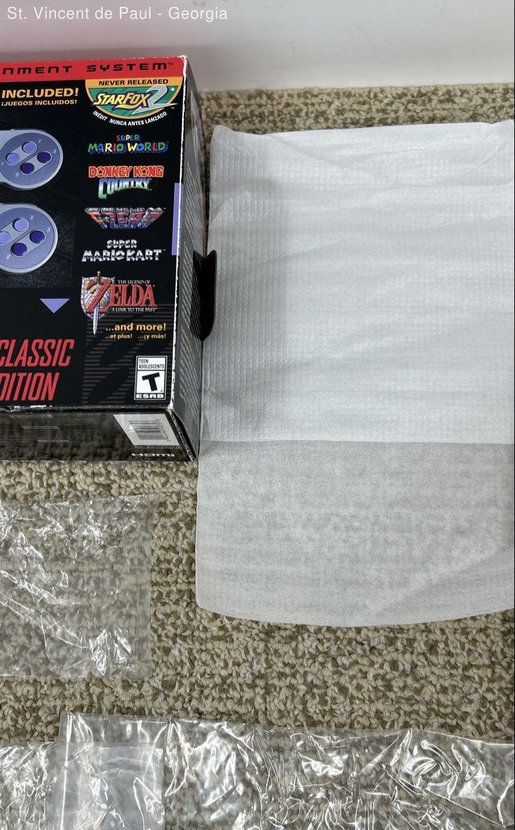 Super Nintendo SNES Classic Edition Mini BOX ONLY With Original Packaging VGC