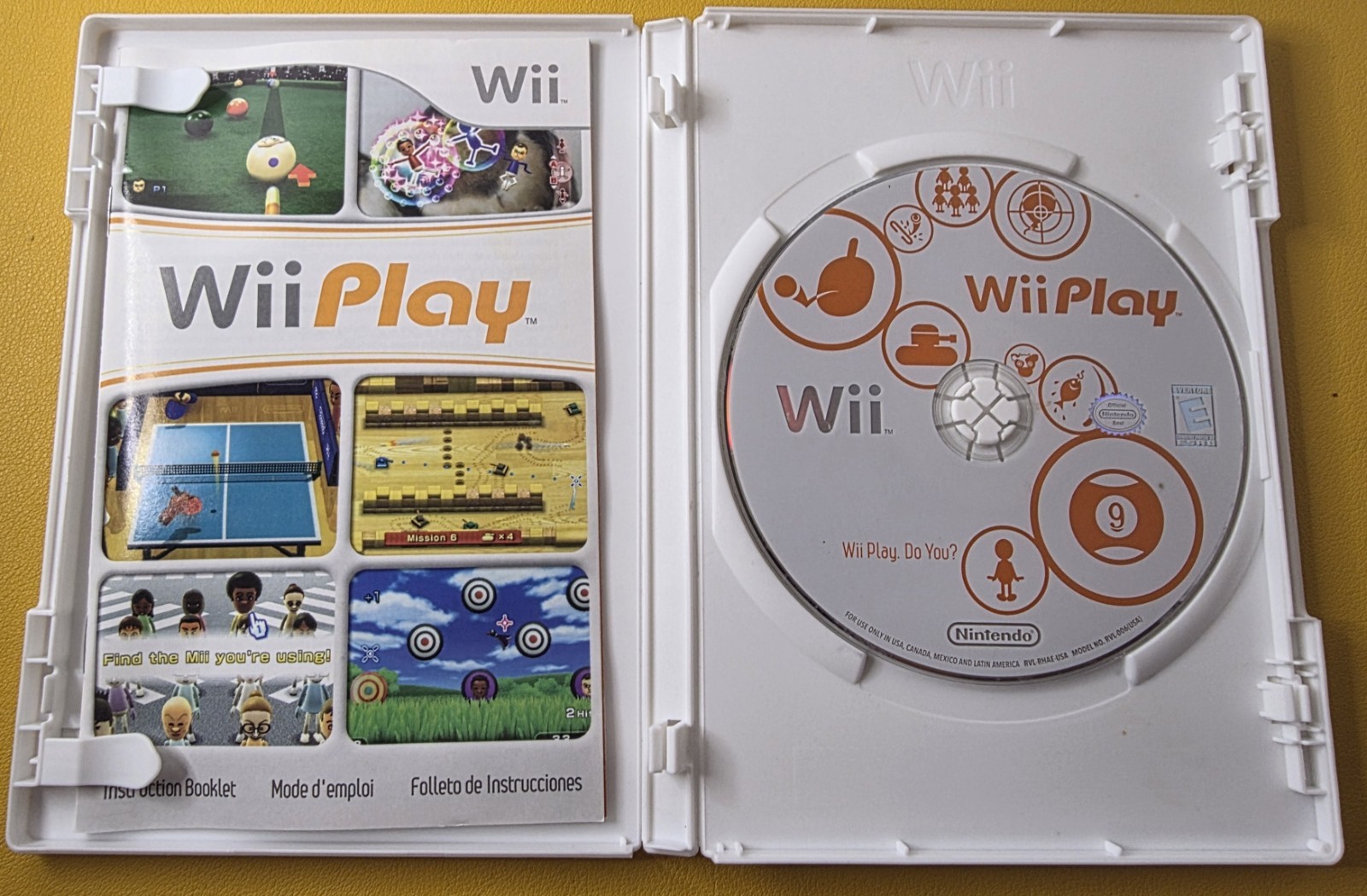 Wii Play (2006) Nintendo Wii Complete SCRATCHED DISC Tested & Working