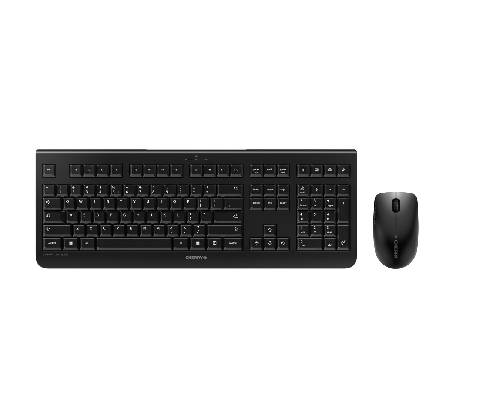 Cherry DW 3000 – Wireless Keyboard+Mouse Combo – 4 Additional Keys – US Layou…