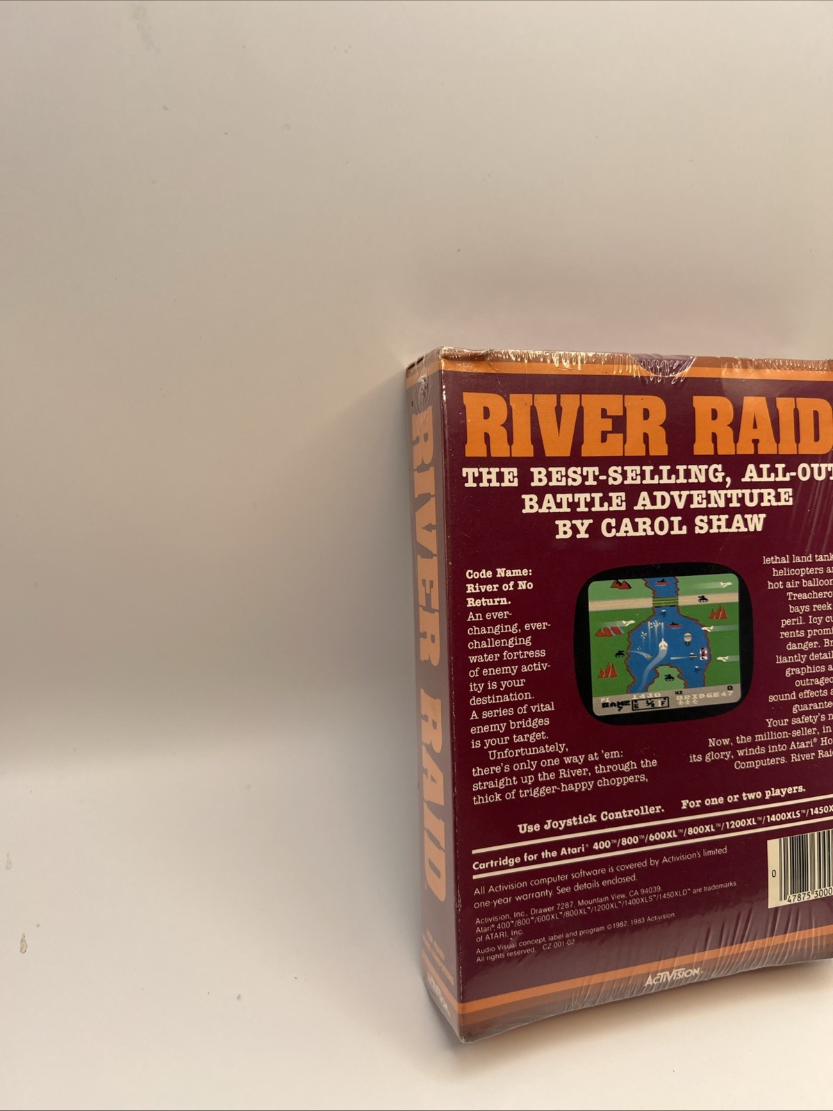 Carol Shaw’s River Raid Activision for the Atari Cartridge & Box!