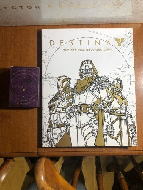 Destiny chess set, xbox limited edition, blueprint, cards, coloring book