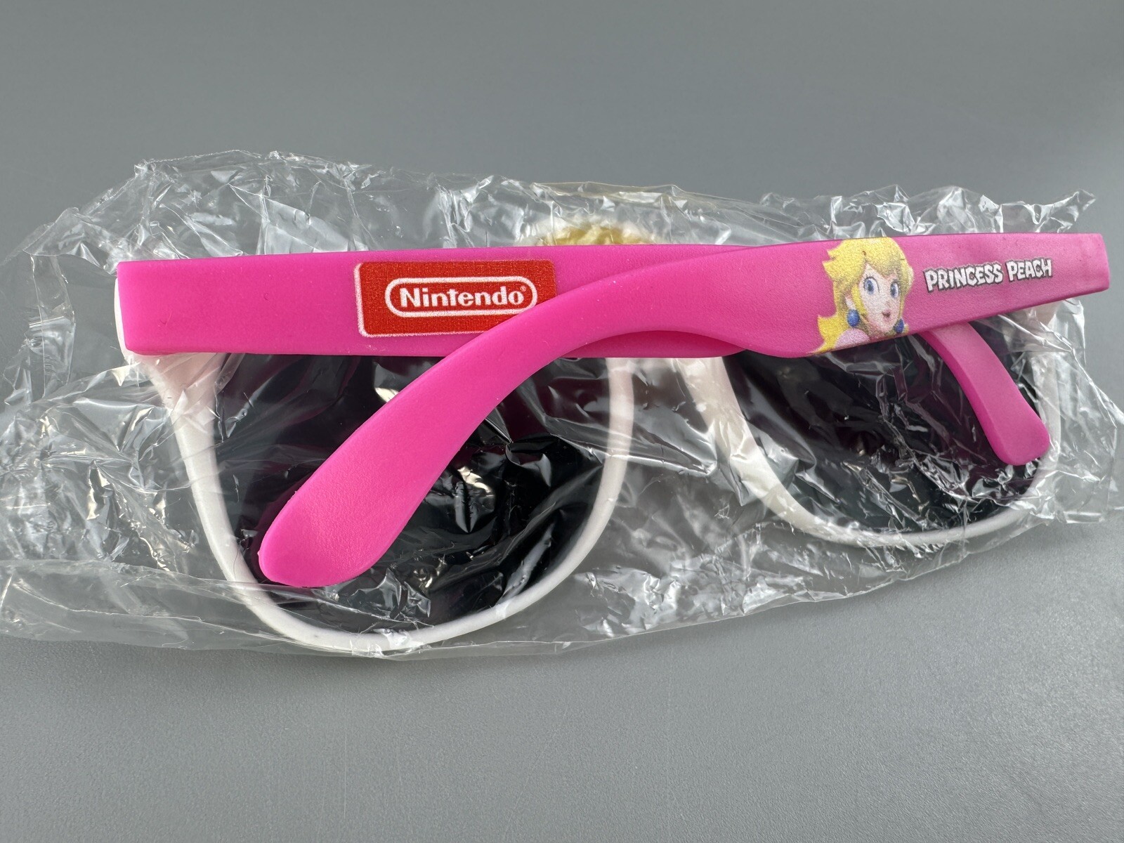 Princess Peach Pink White Sunglasses Nintendo Switch Promotional Promo Swag Rare