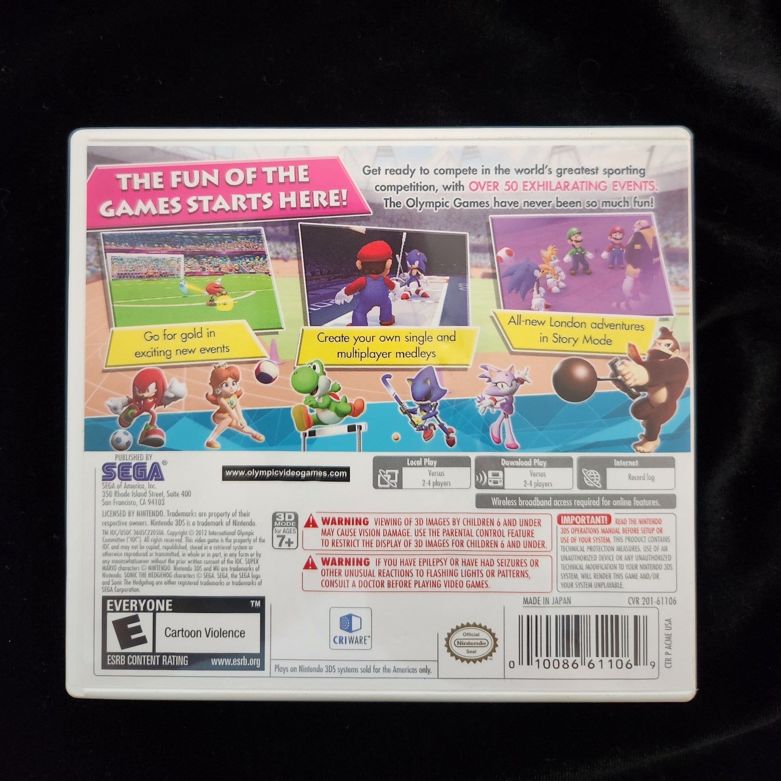 Mario & Sonic at the London 2012 Olympic Games (Nintendo 3DS, 2012)