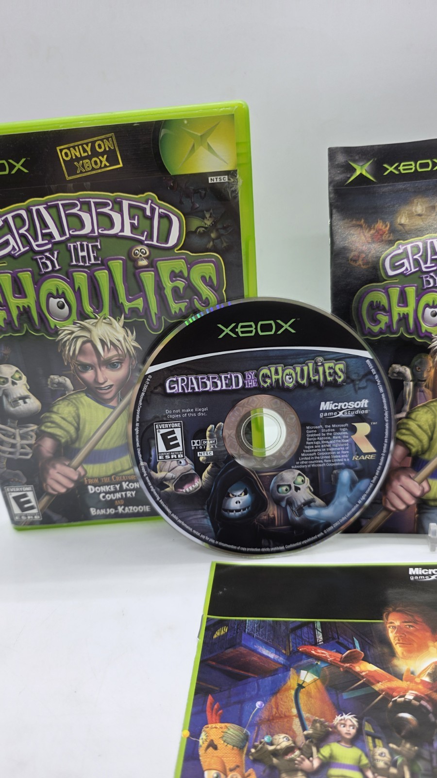 Grabbed by the Ghoulies (Microsoft Xbox, 2003) CIB Complete Tested Works
