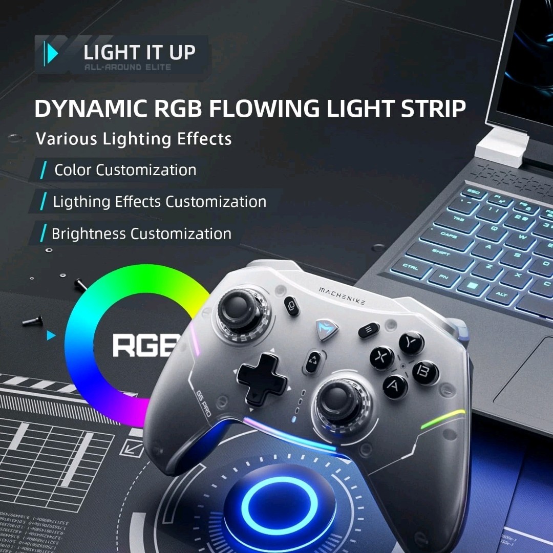 Machenike G5 Pro Wireless Gaming for PC Switch iOS Android – Hall Effect – Black