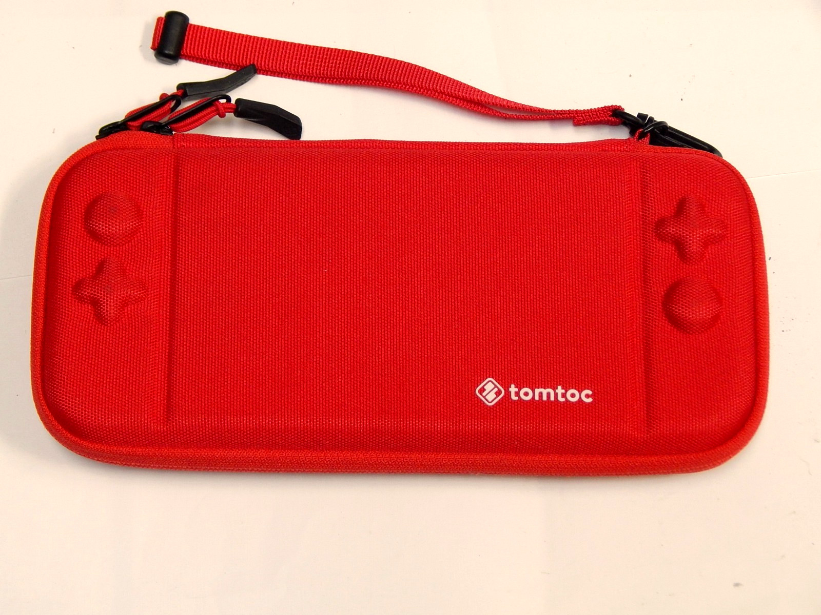 Tomtoc Red Padded Canvas Carrying Case for Nintendo Switch Console