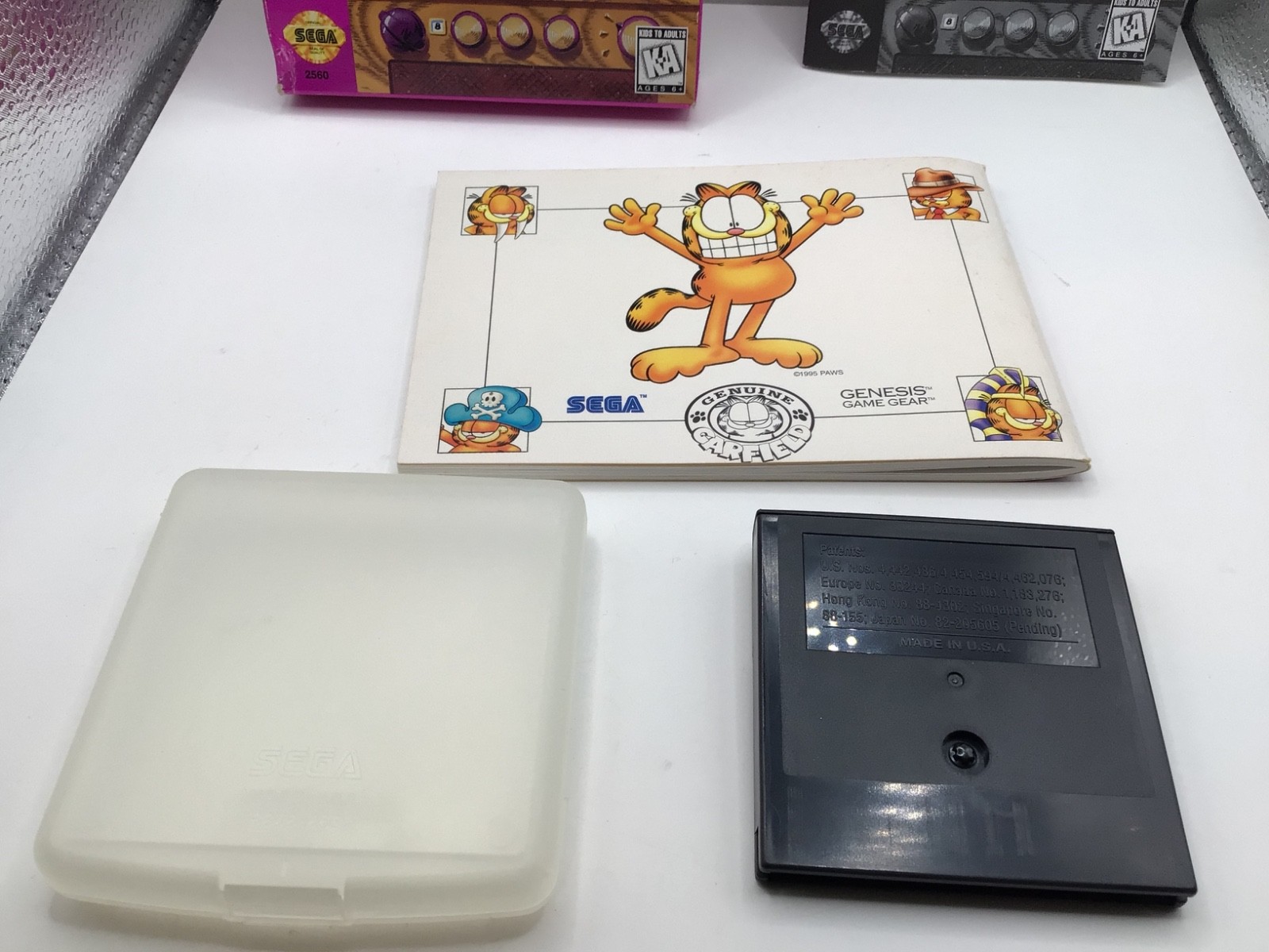 Garfield Caught in the Act Sega Game Gear Complete W/ HTF Comic Manual CIB Wear