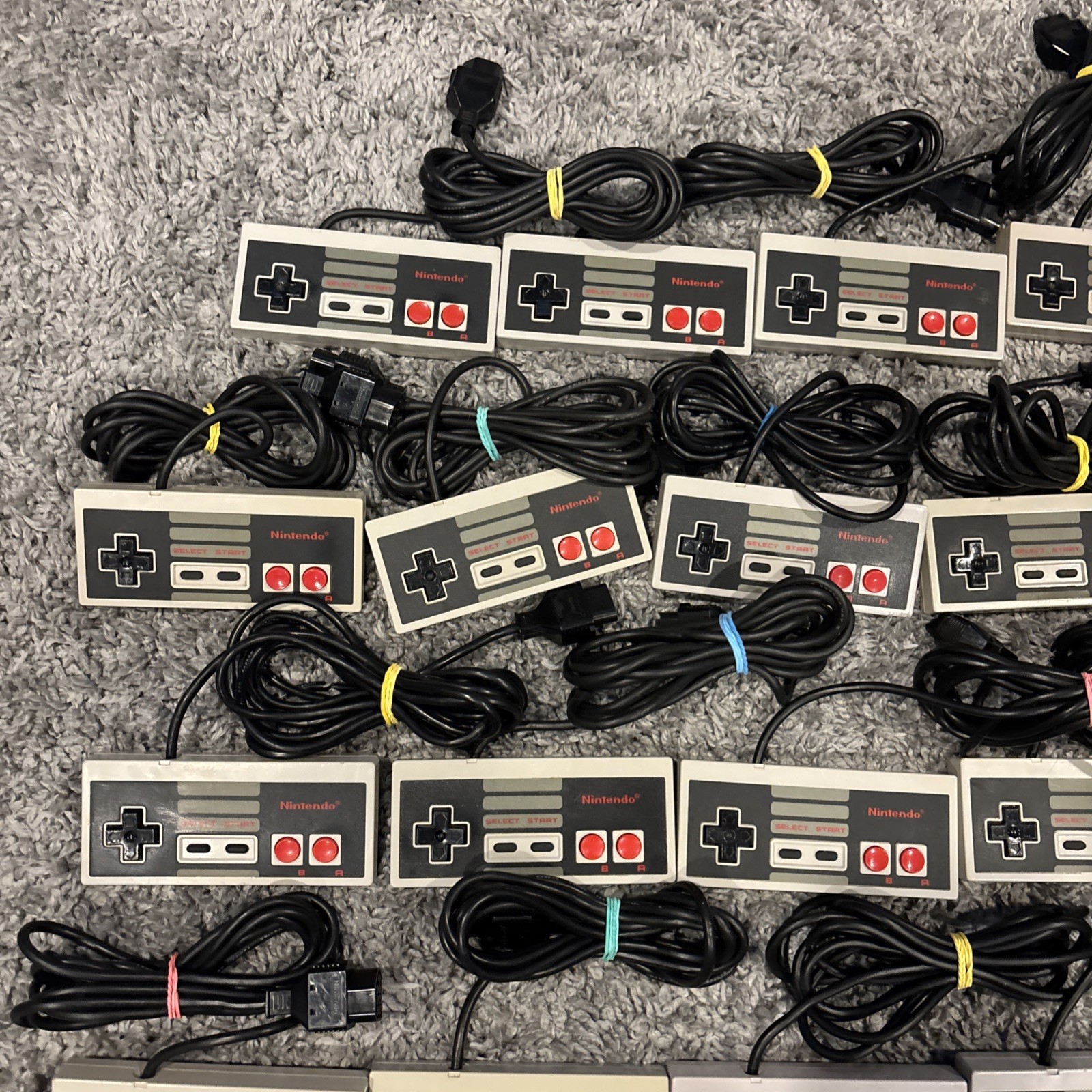 Nintendo NES – Lot of 2 OEM Authentic Controllers NES-004 – Refurbished, VG