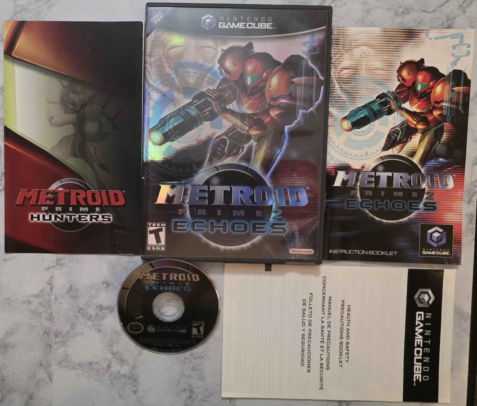 Metroid Prime 1 & 2: Echoes Bundle (Nintendo Gamecube) Cib Complete – Tested