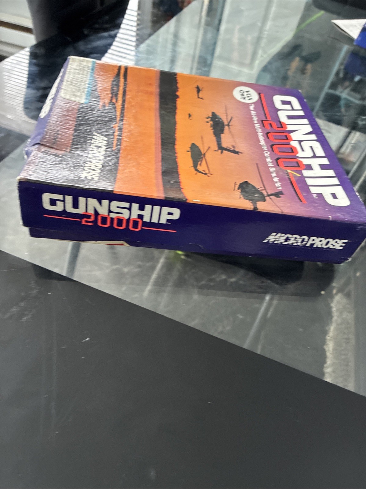Gunship 2000 Micro Prose PC Five 5.25″ Disks & Printed Manuals In Original Box