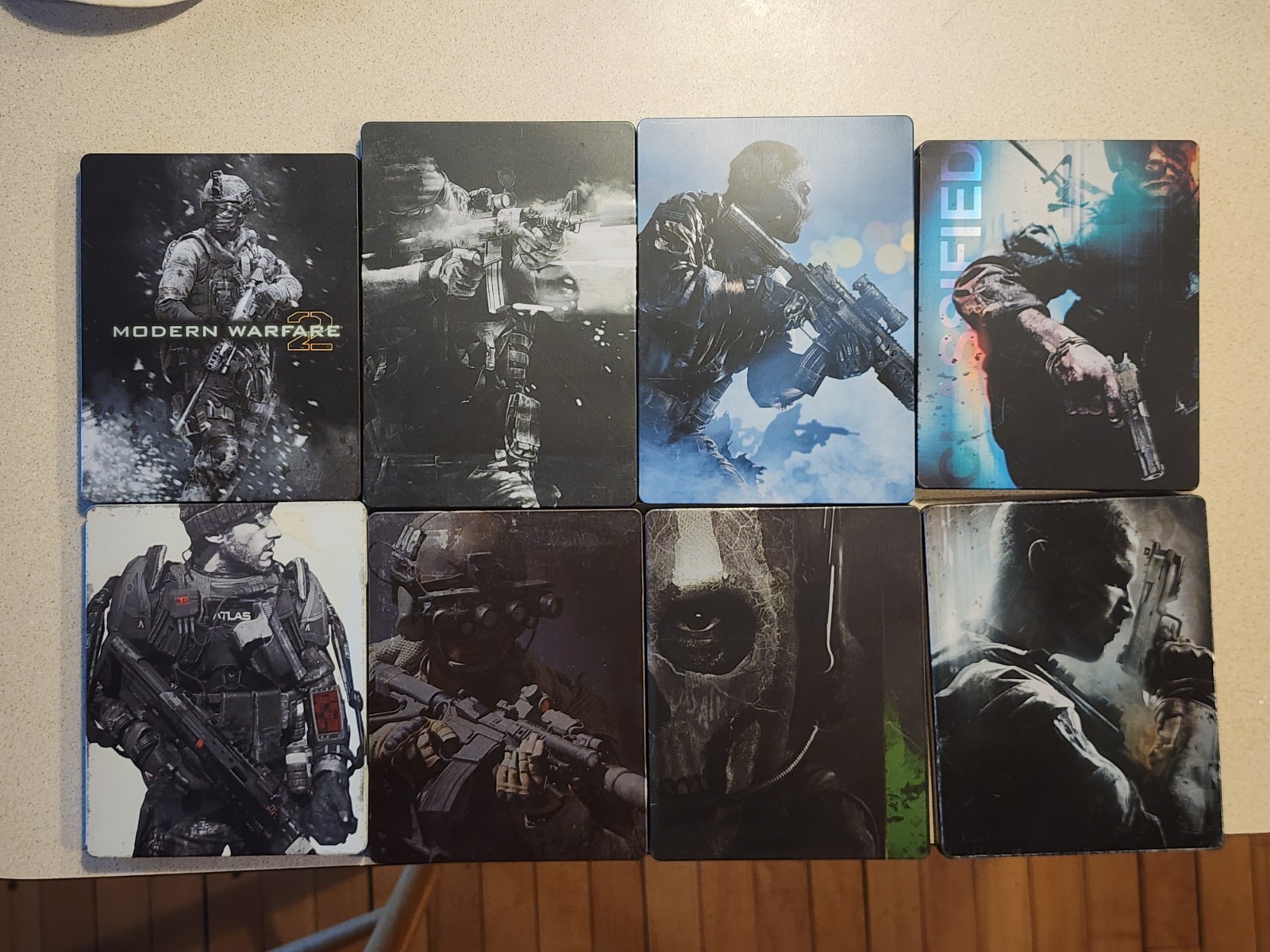 Call Of Duty Steel Case Collection Lot – Some Physical Copies Of Games Included