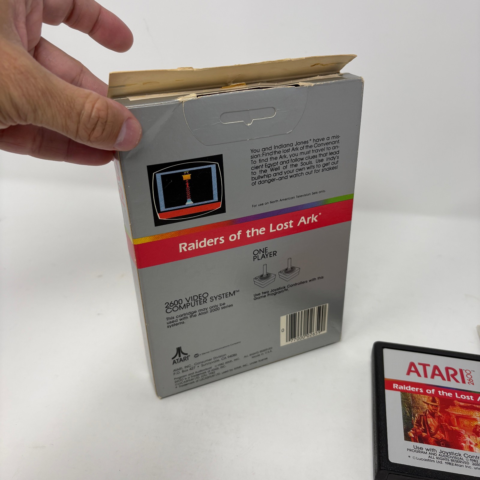 Raiders of the Lost Ark (Atari 2600) CIB Complete in Box with Manual
