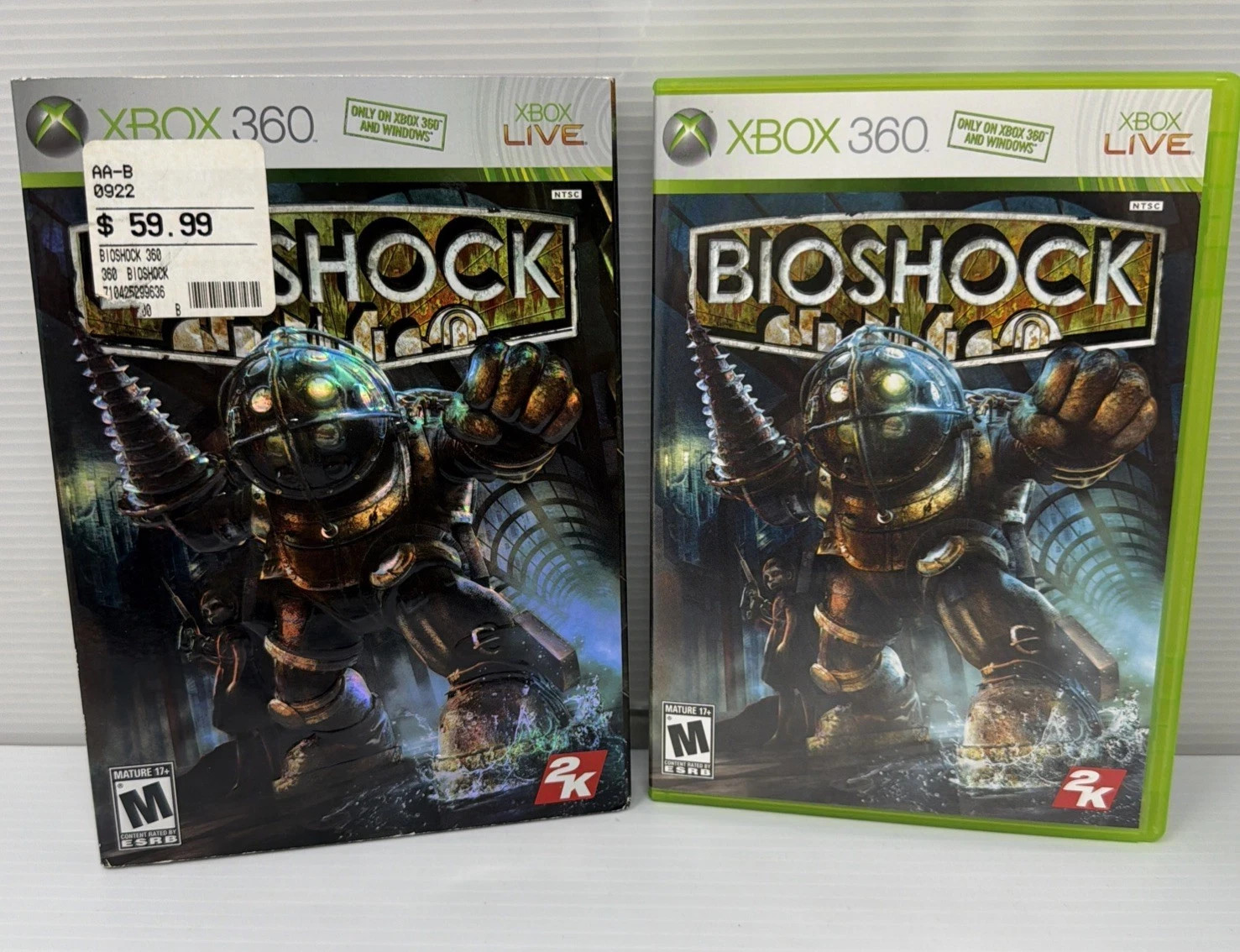 BioShock (Microsoft Xbox 360, 2007) Complete w/ Manual – Slip Cover Tested CIB