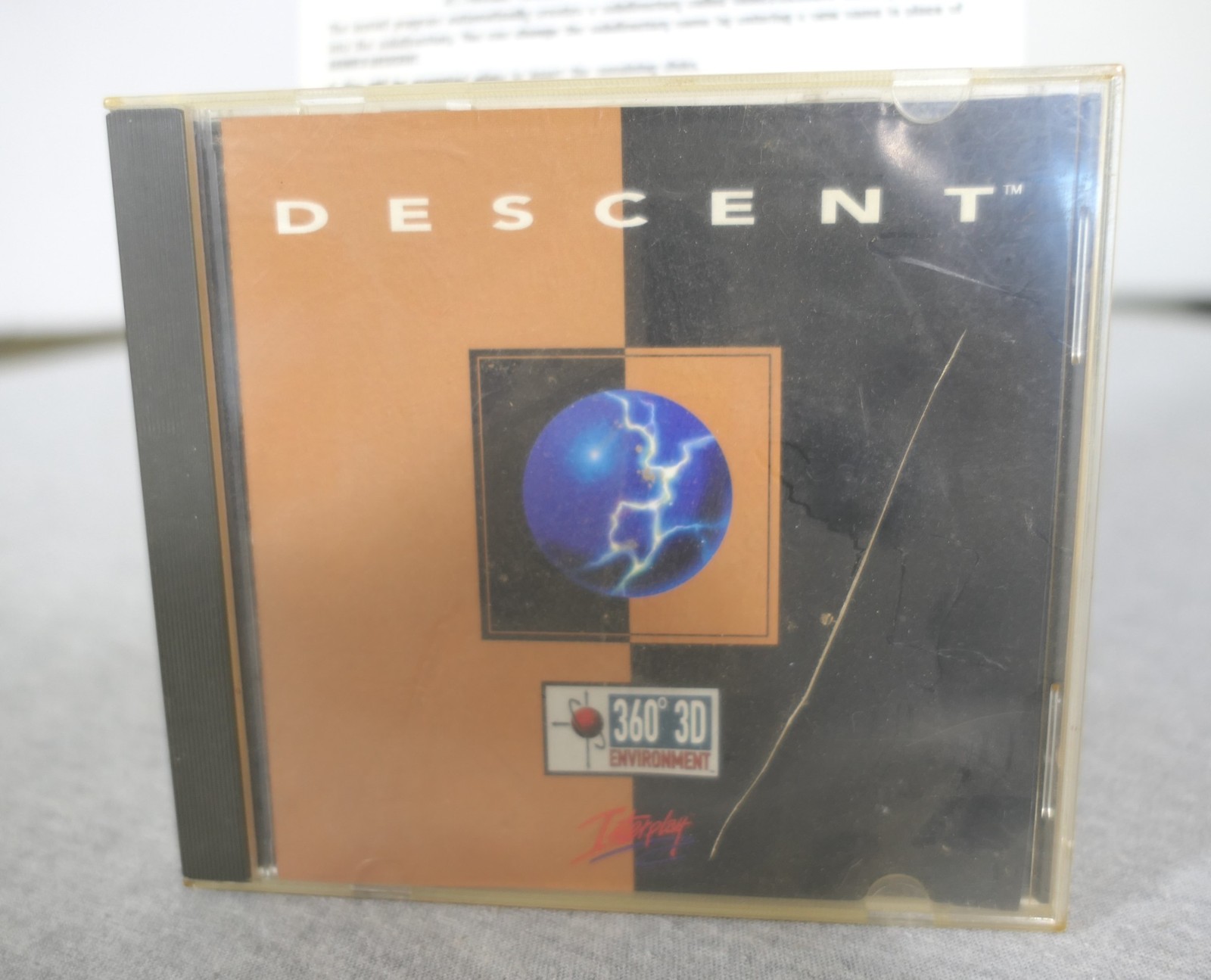 Interplay Productions Descent (PC MS DOS 5.0+ CD-ROM 1995) Quick Reference Card