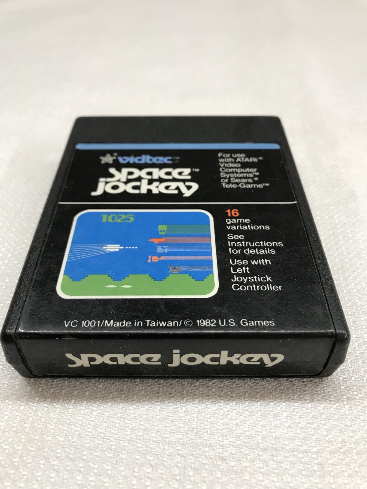 Space Jockey Video Game Cartridge by Vidtec for Atari 2600 (6B) (FJ)