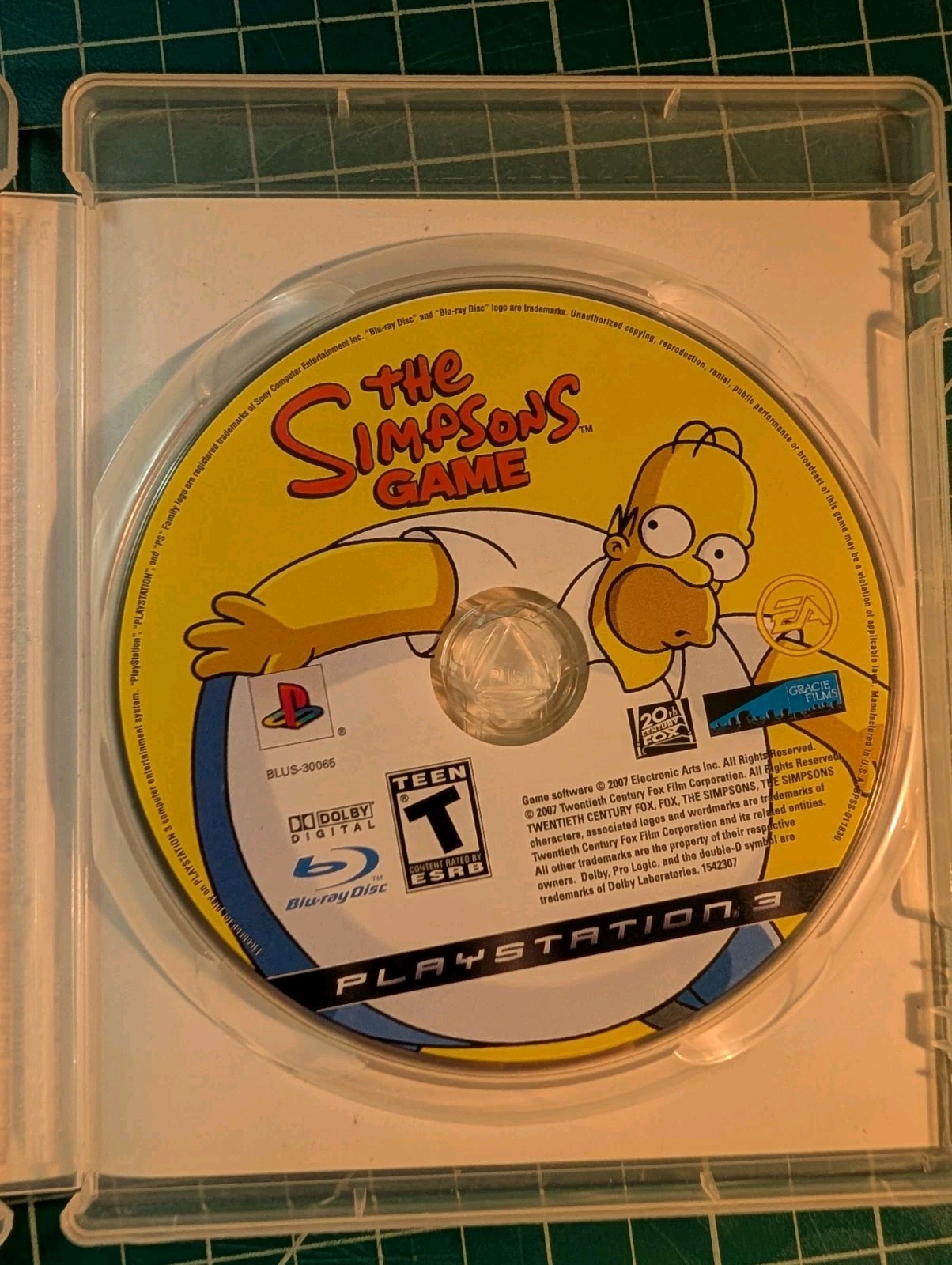 The Simpsons Game (Sony PlayStation 3, 2007) Missing Manual