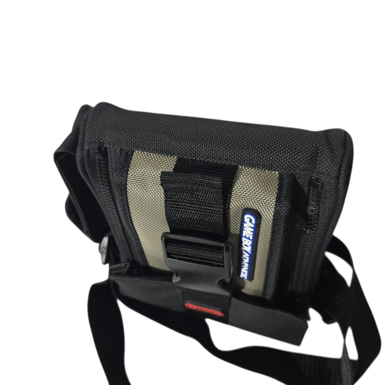 Nintendo Game Boy Advance Padded Carrying Case w/ Partitions Black/Beige