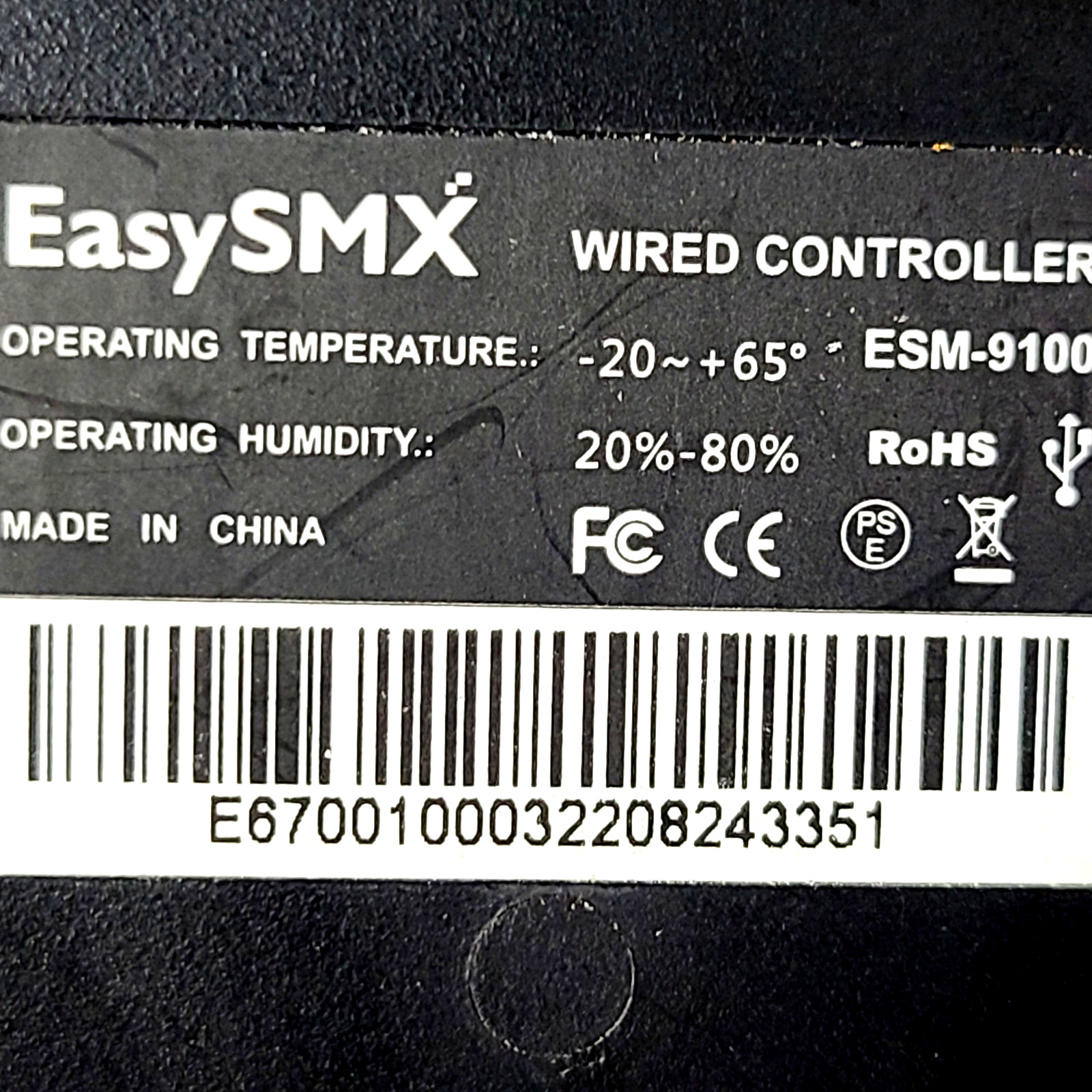 EASYSMX ESM-9100 Wired Gaming Controller PC PS3 Tesla Turbo Dualshock T24