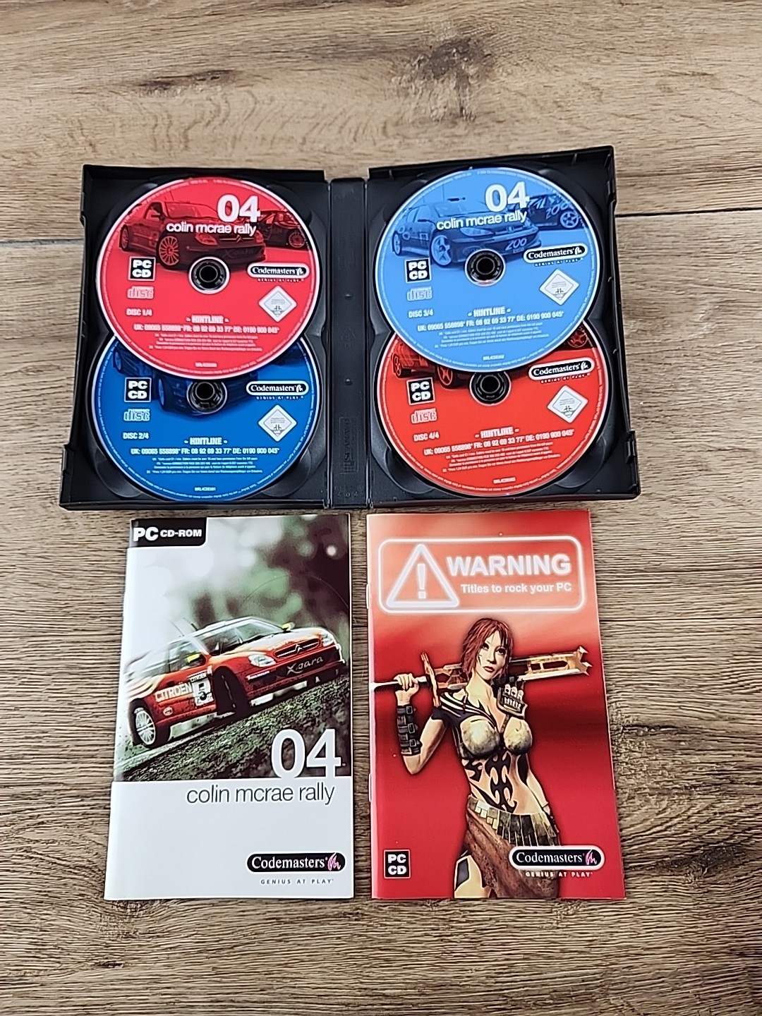 Colin Mcrae Rally 04 – 4CD – PC – Italy – Videogame – Complete – Rare