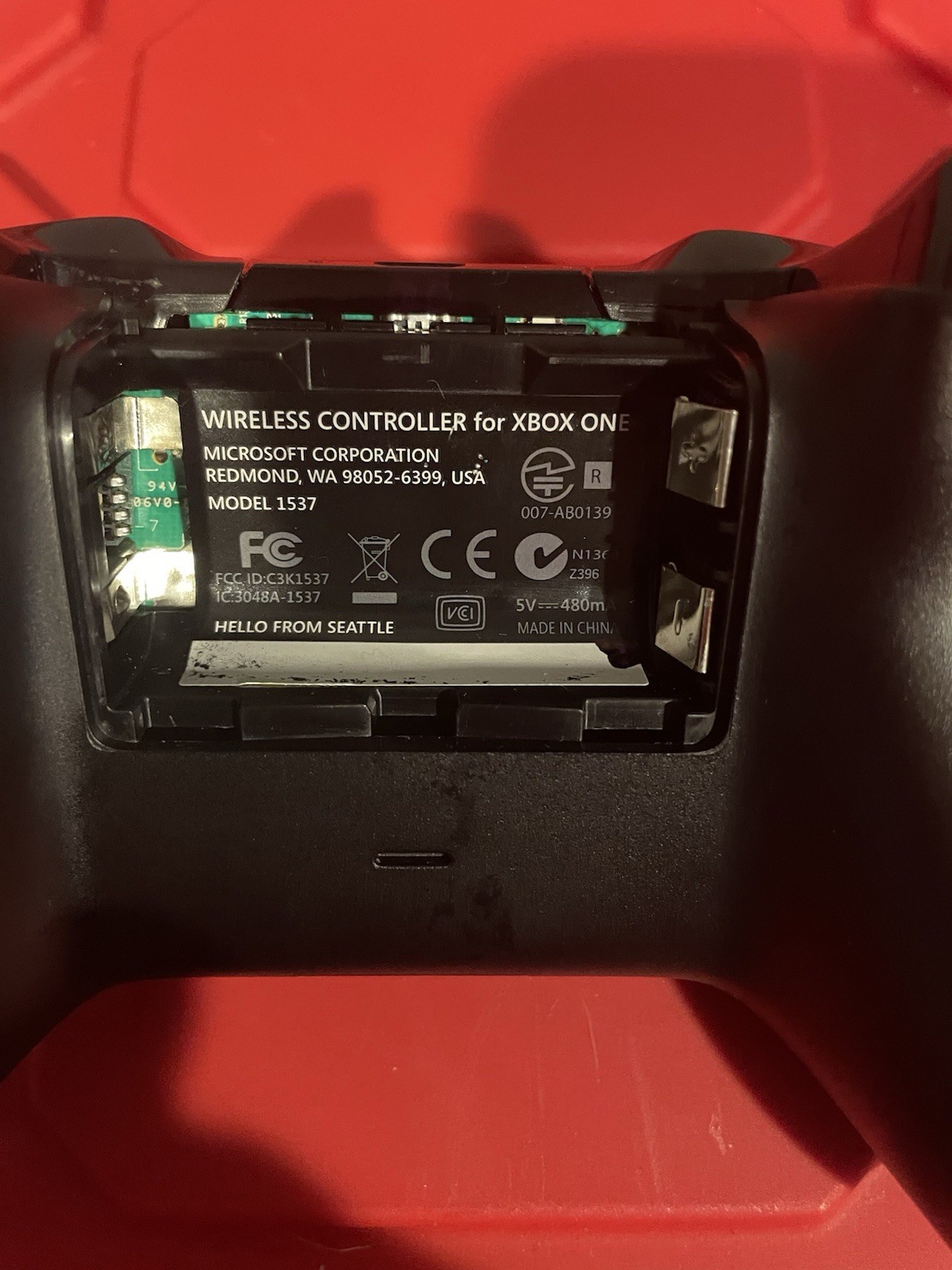 Microsoft Xbox One Wireless Controller Black Model 1537 – Tested Working – Used