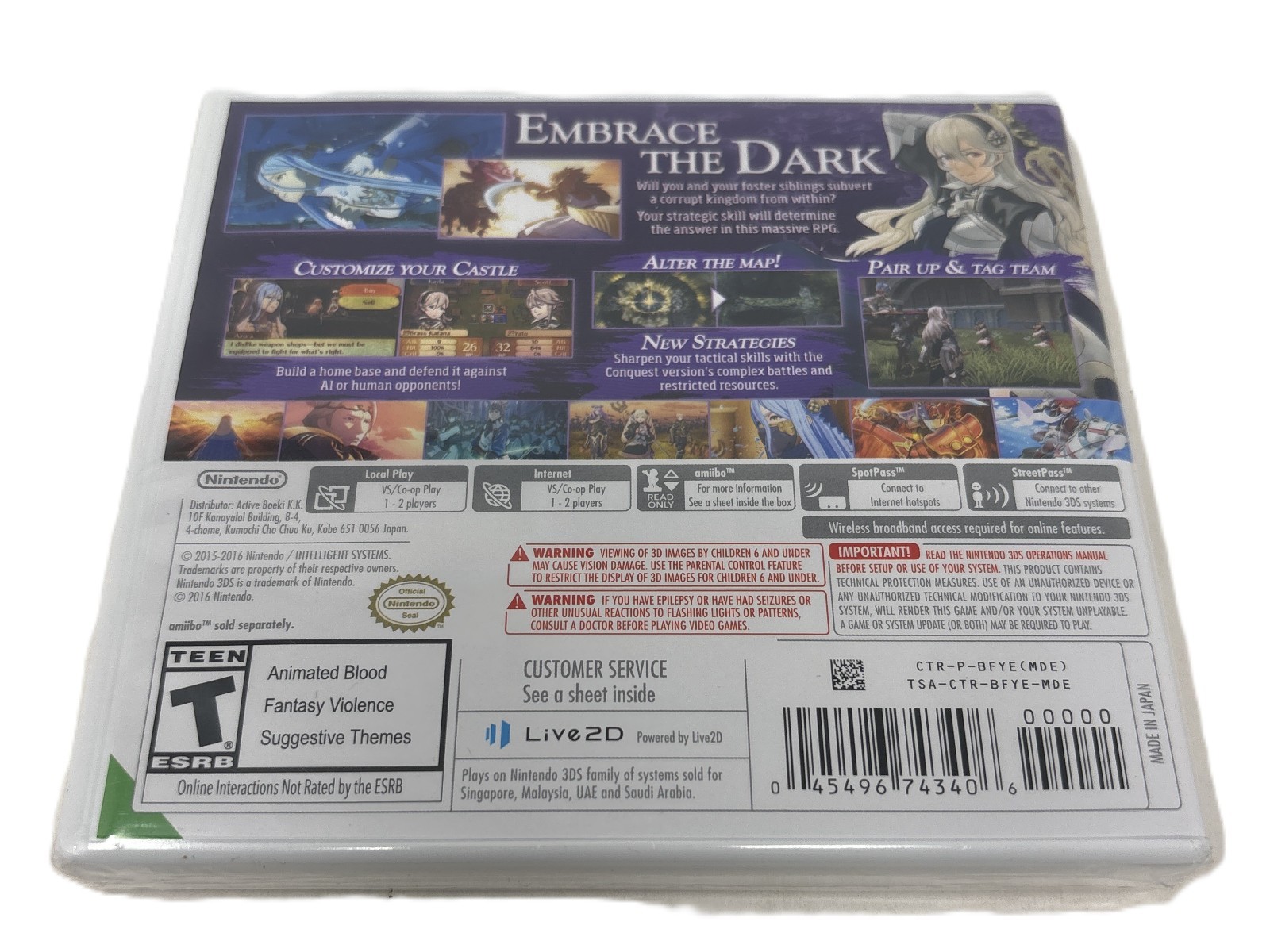 Fire Emblem Fates Conquest Nintendo 3DS Brand New & Factory Sealed!