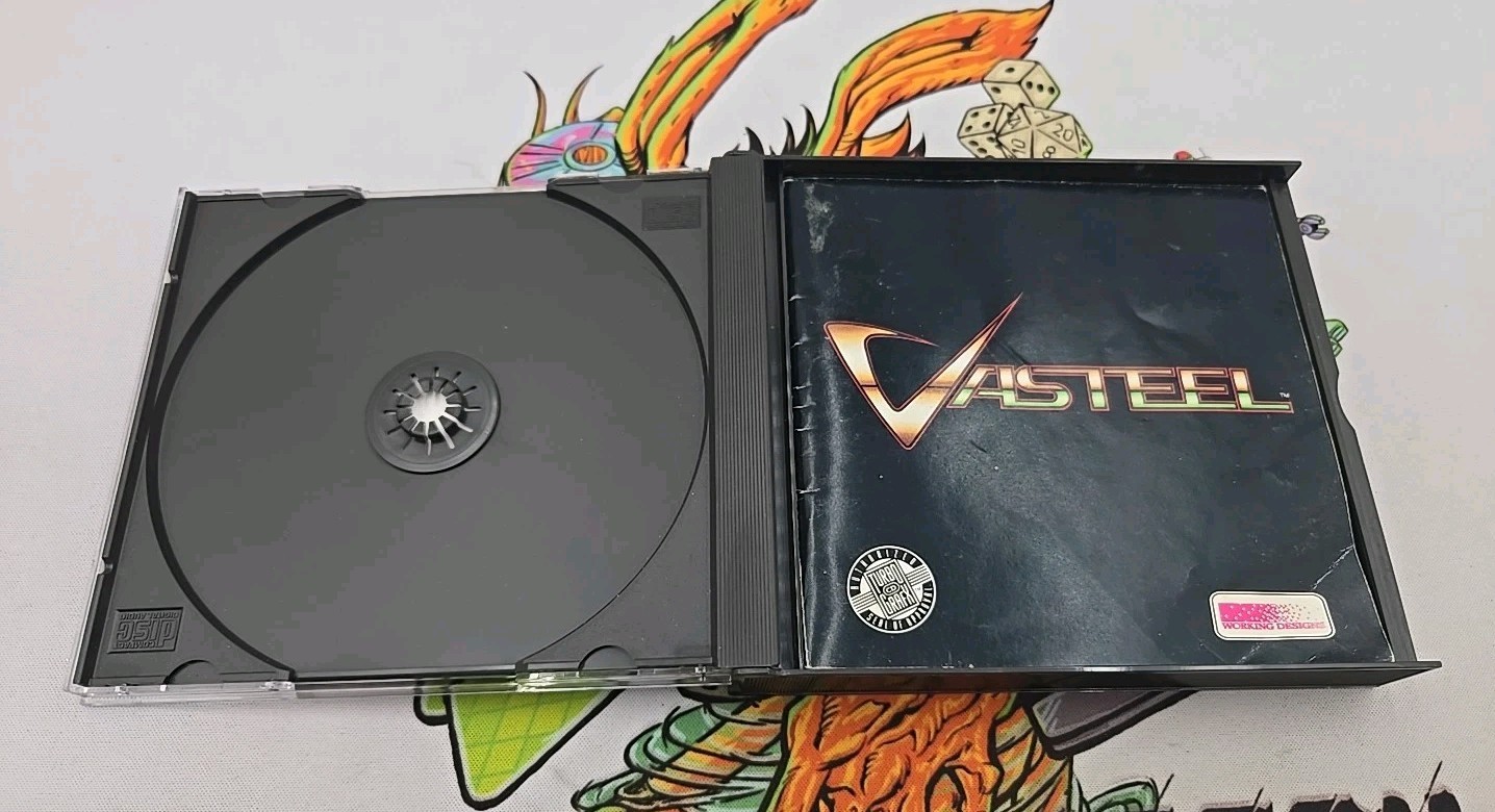 Vasteel for TurboGraFX 16 CD / TurboDUO Authentic! CIB No Map