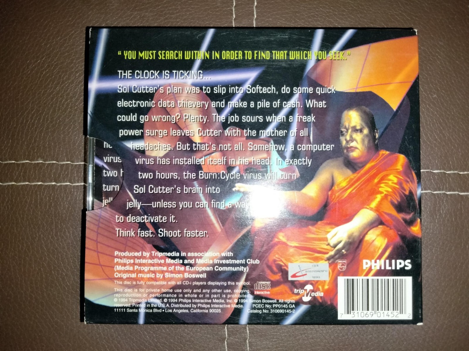 BURN:CYCLE – PHILIPS CD-i – MINT CONDITION!