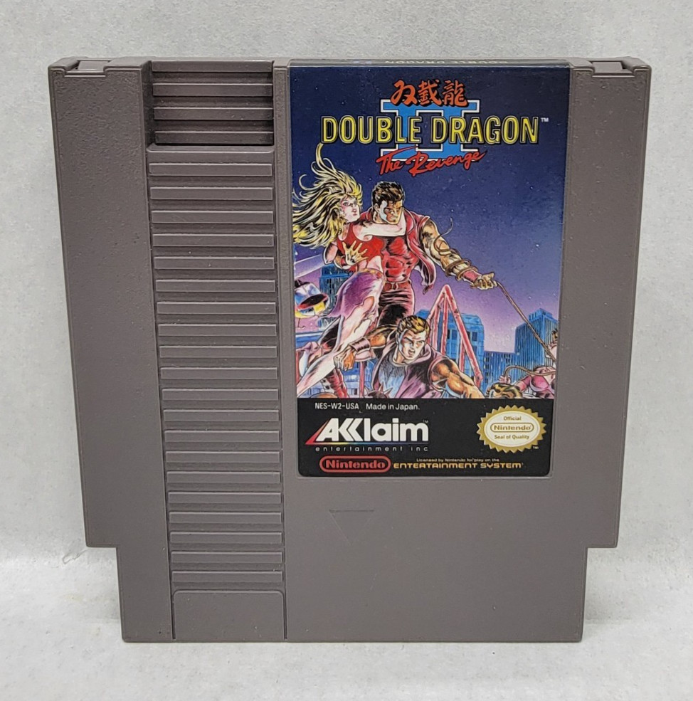 DOUBLE DRAGON II The Revenge – Nintendo NES – Game, Box, Sleeve, Poster & Foam