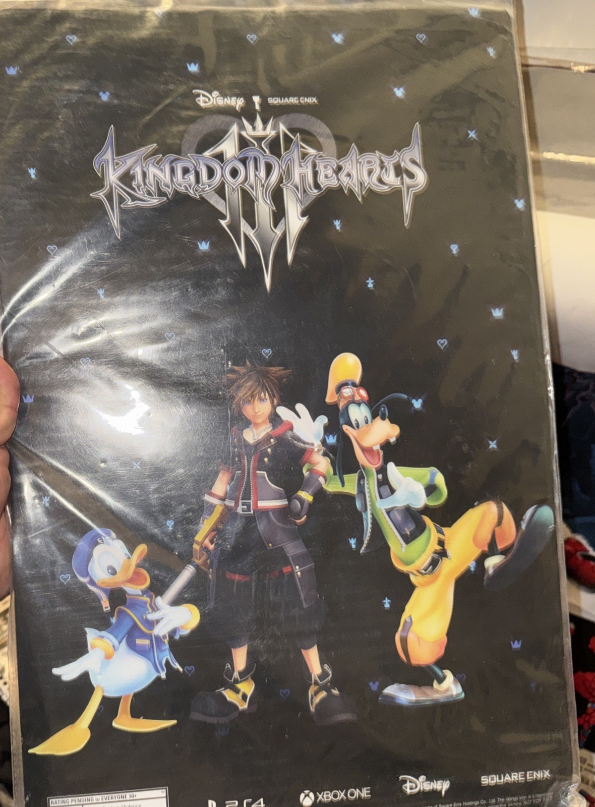 Kingdom Hearts III 3 Announcement DoubleSided Poster E3 2019 Rating Pending RARE