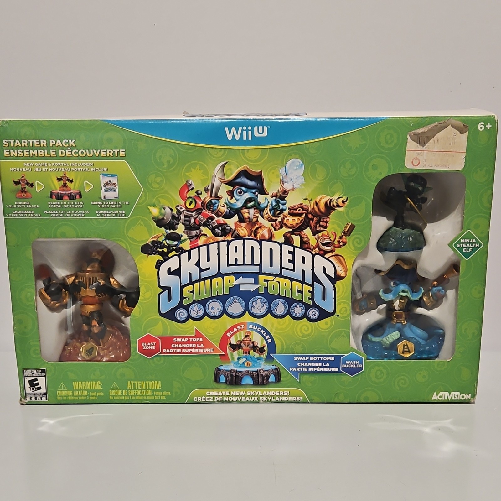 Activision Skylanders Swap Force Wii U Starter Pack w/ Blast Zone, Wash Buckler