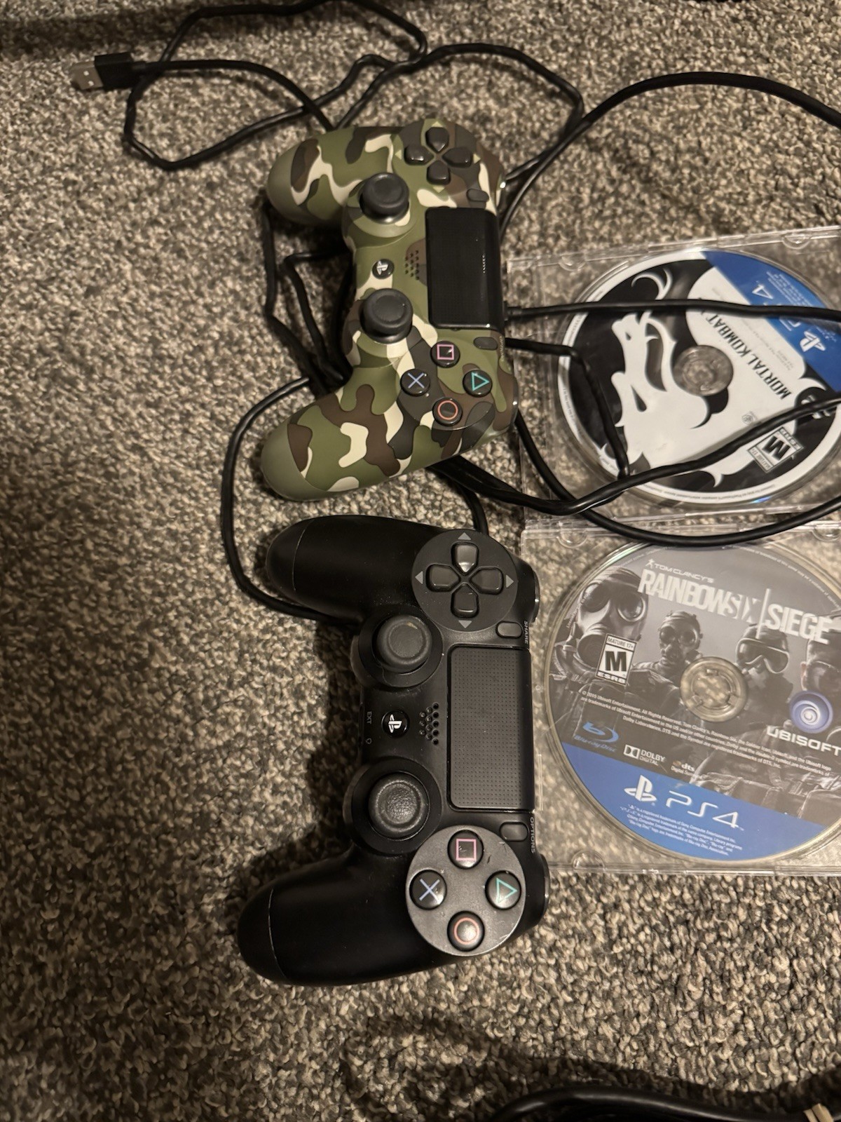 Sony PlayStation 4 Slim 500GB Home Console – Black W 2 SONY CONTROLLERs/ Games