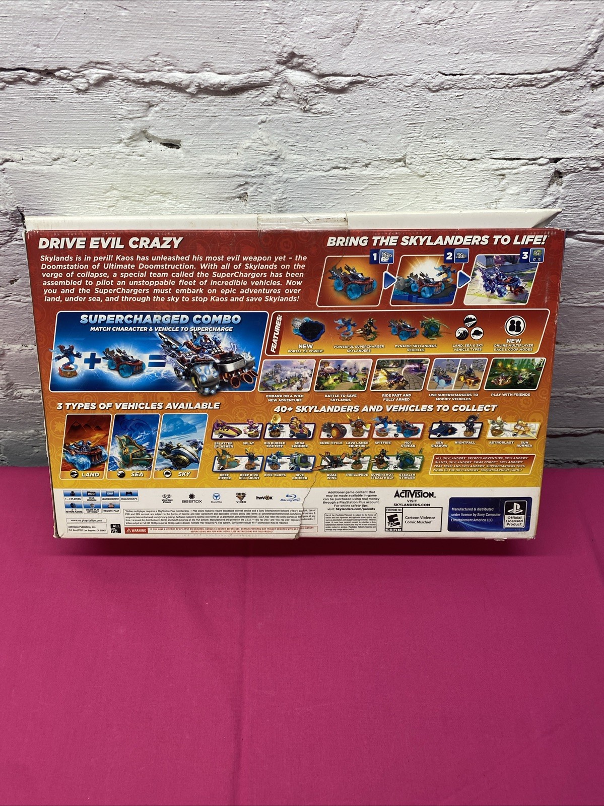 Activision Skylanders Superchargers PS4 Starter Pack Spitfire Stealth Elf