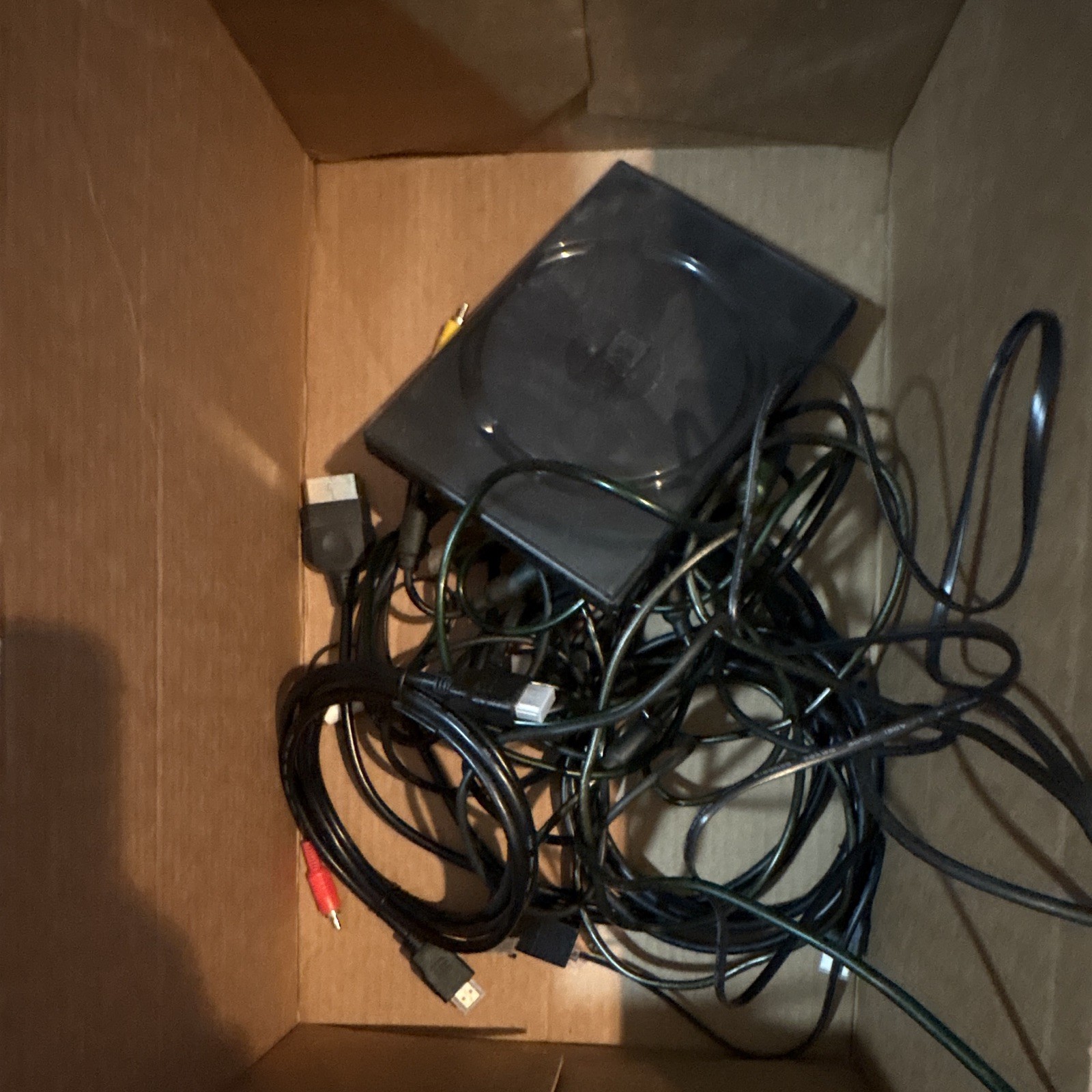 Microsoft Xbox Original Black Console w/ 3 Controllers Cables DVD 8GB 480p