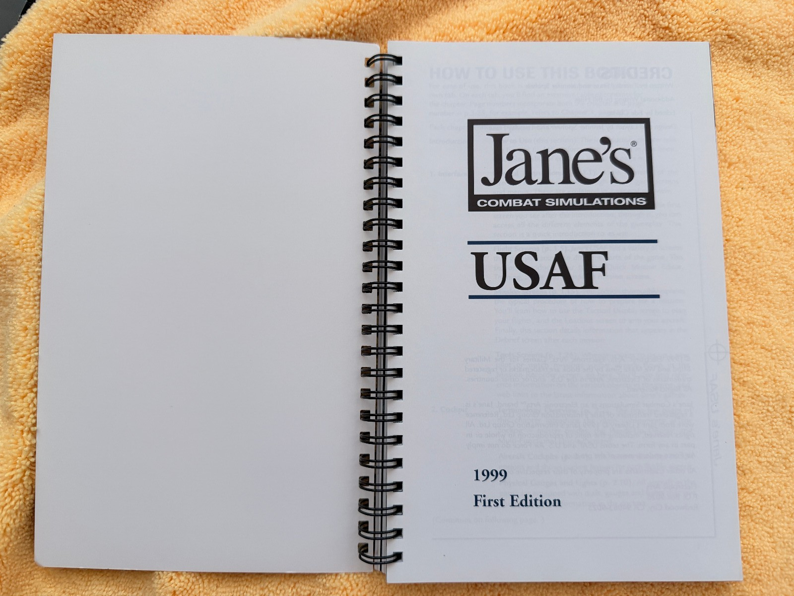 Jane’s Combat Simulations – USAF United States Air Force with Book
