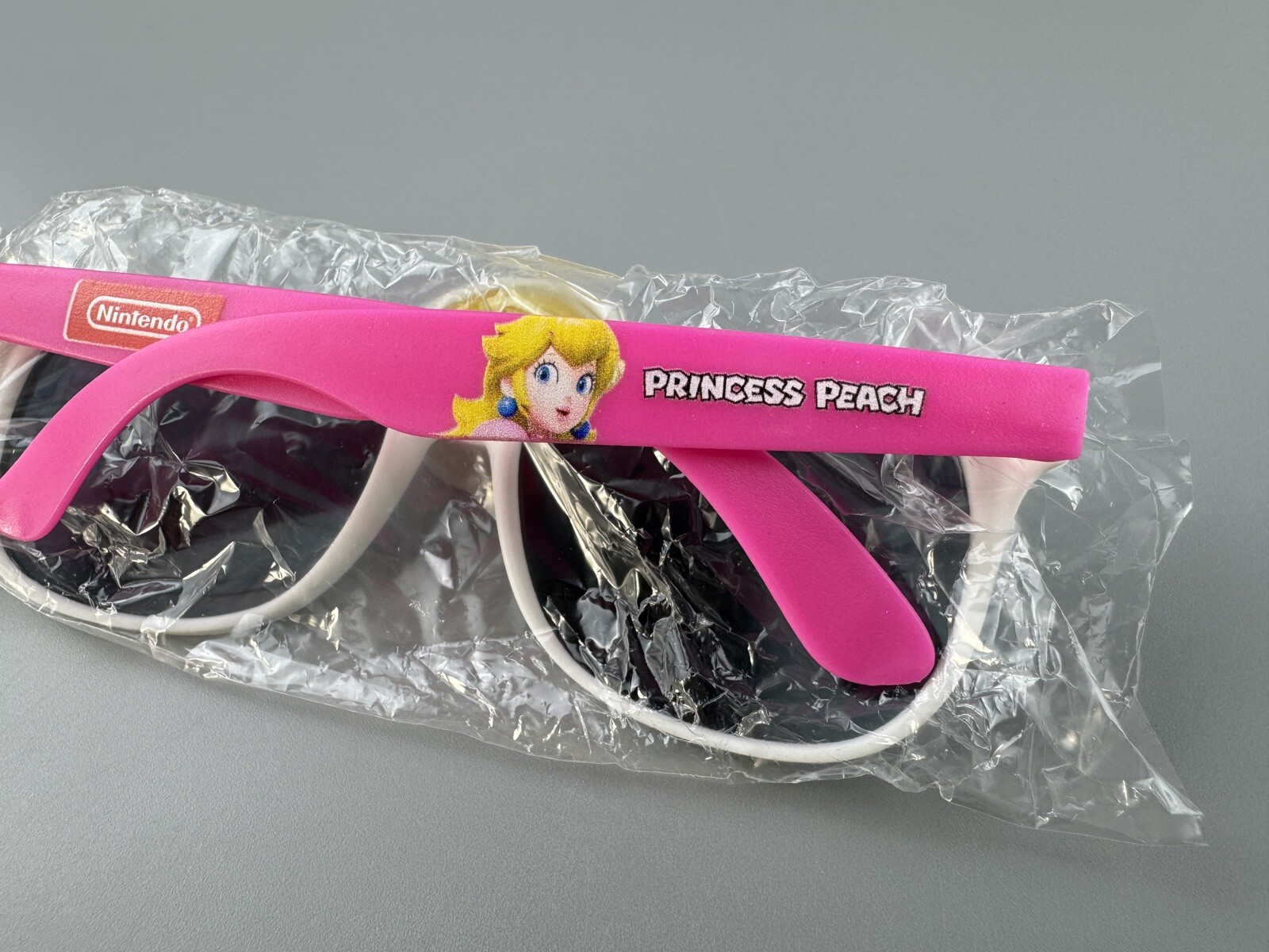 Princess Peach Pink White Sunglasses Nintendo Switch Promotional Promo Swag Rare