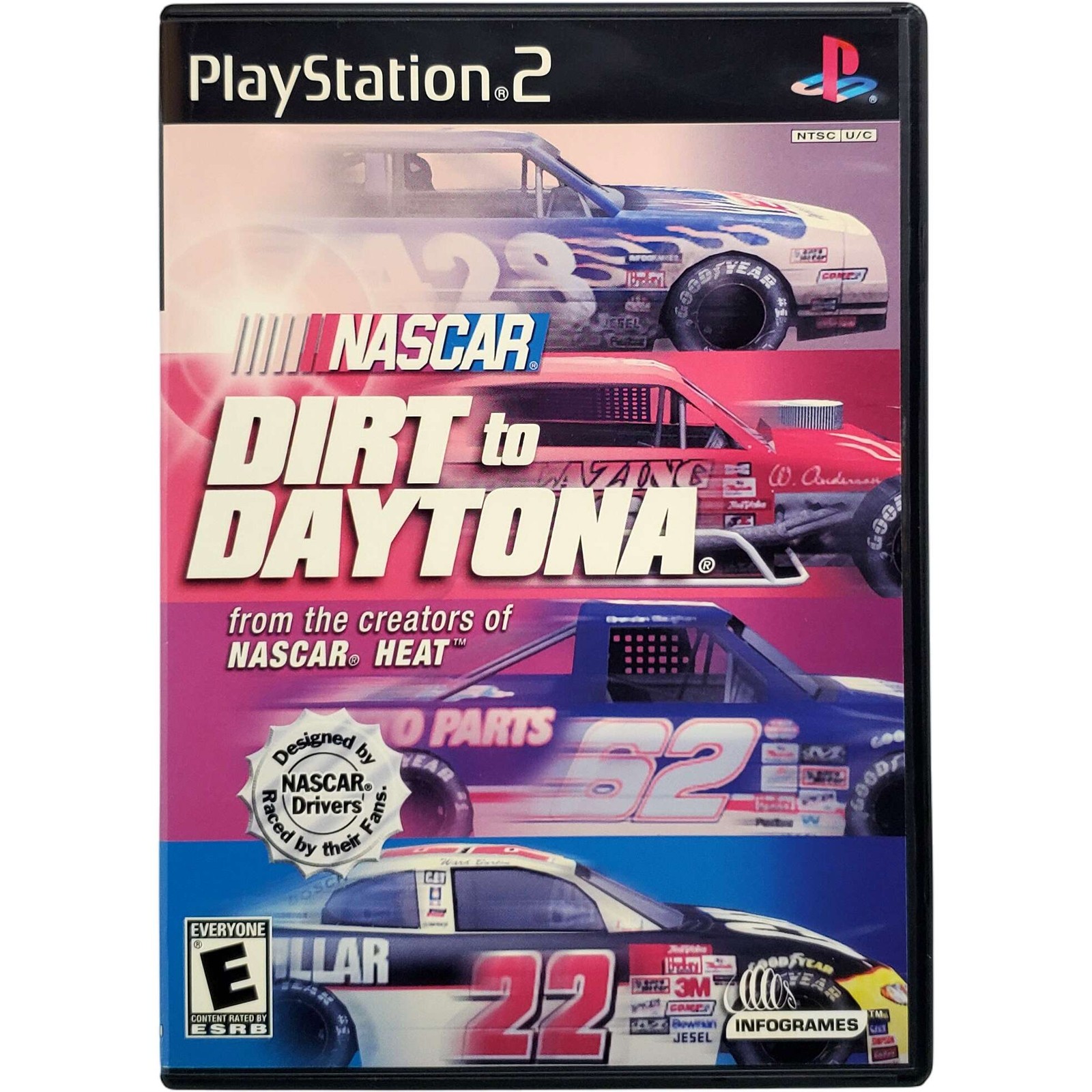 NASCAR Dirt To Daytona – Sony Playstation 2 PS2 Tested 1Y Guarantee