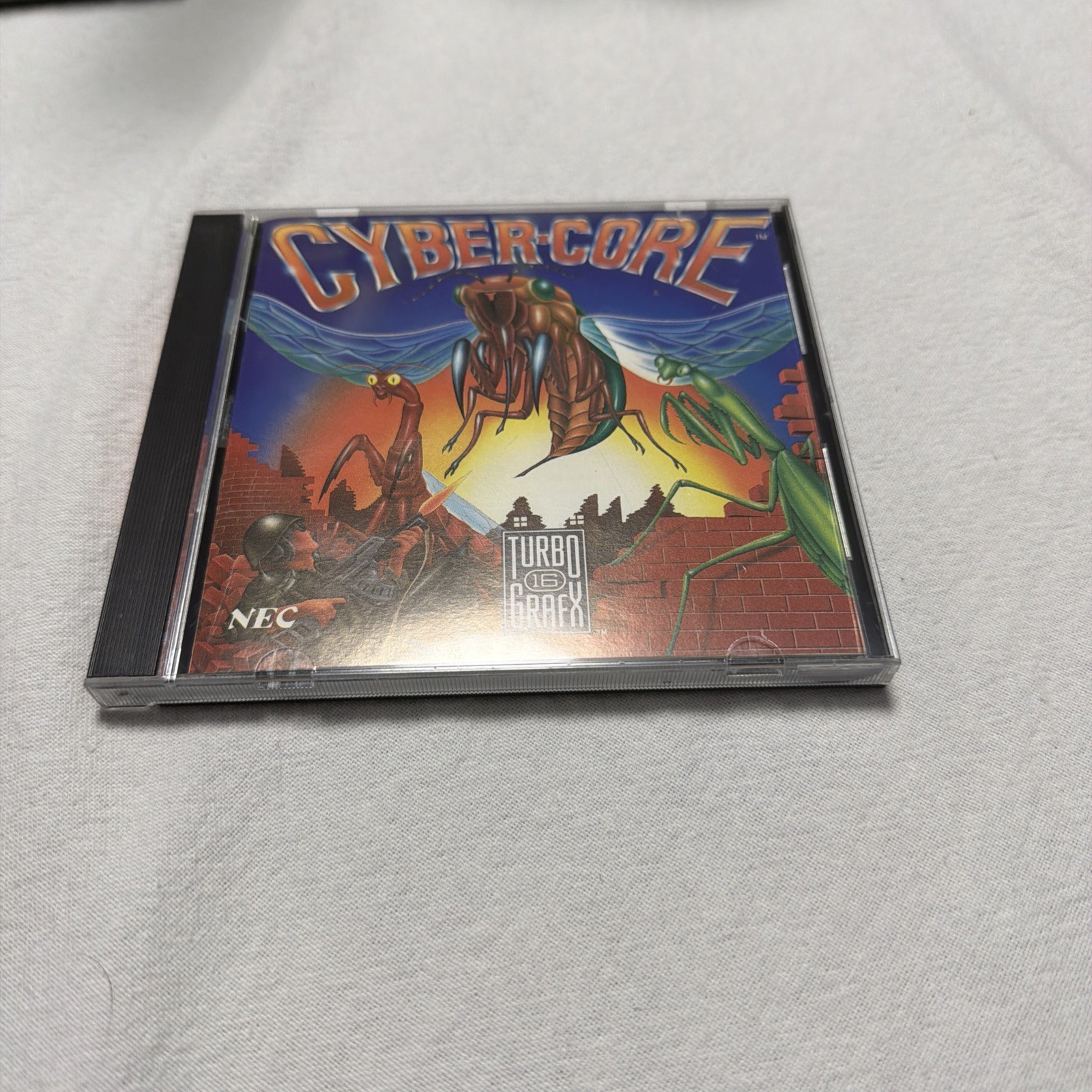 Cyber Core TurboGrafx 16 1990 Complete In Case, Tested, Original.