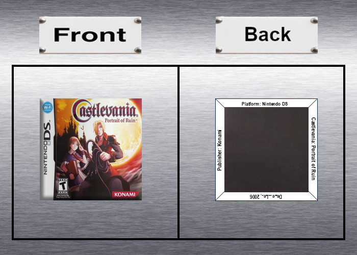 Castlevania DoS, OoE, PoR Video Game Box Art *DS* High Quality Magnet / Set