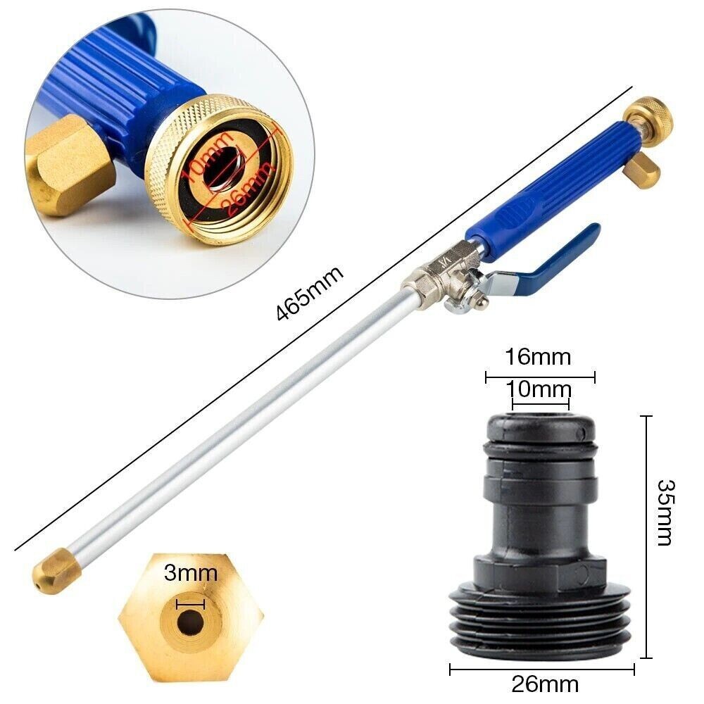 Pressure Washer Garden Hose High Power Water Spray Gun Nozzle Cordless