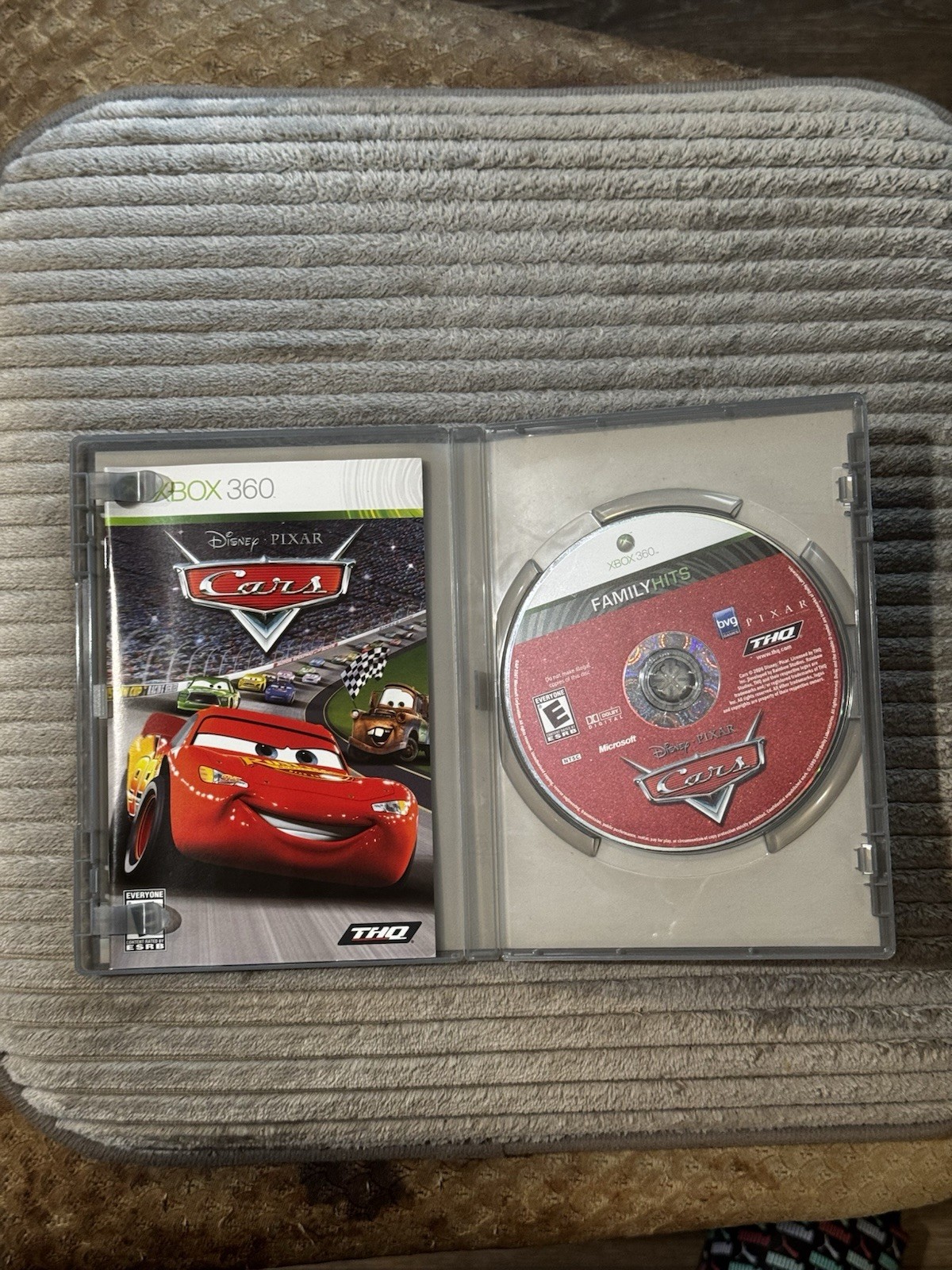 Disney Cars Xbox 360 CIB Complete Family Hits Case Manual Disc