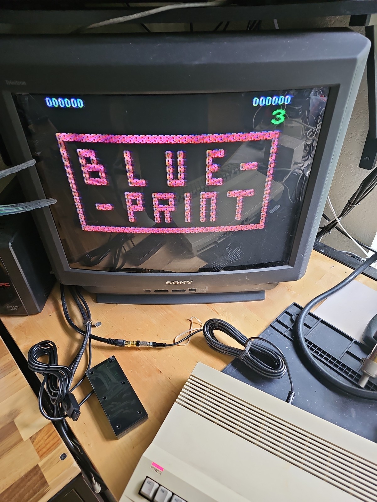 Vintage Blueprint Video Game Cartridge Commodore 64 Tested