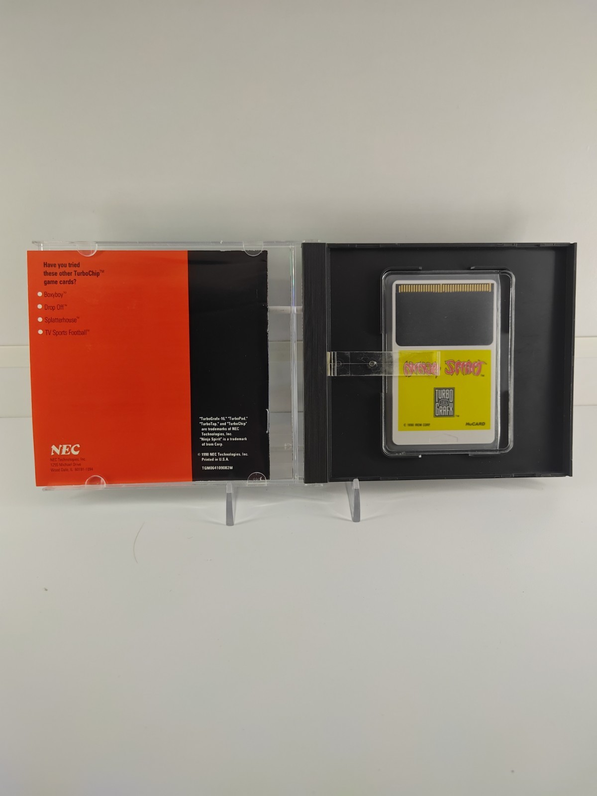 NEC Ninja Spirit TurboGrafx-16 HuCard w/ Case & Manual NTSC-U/C 1990