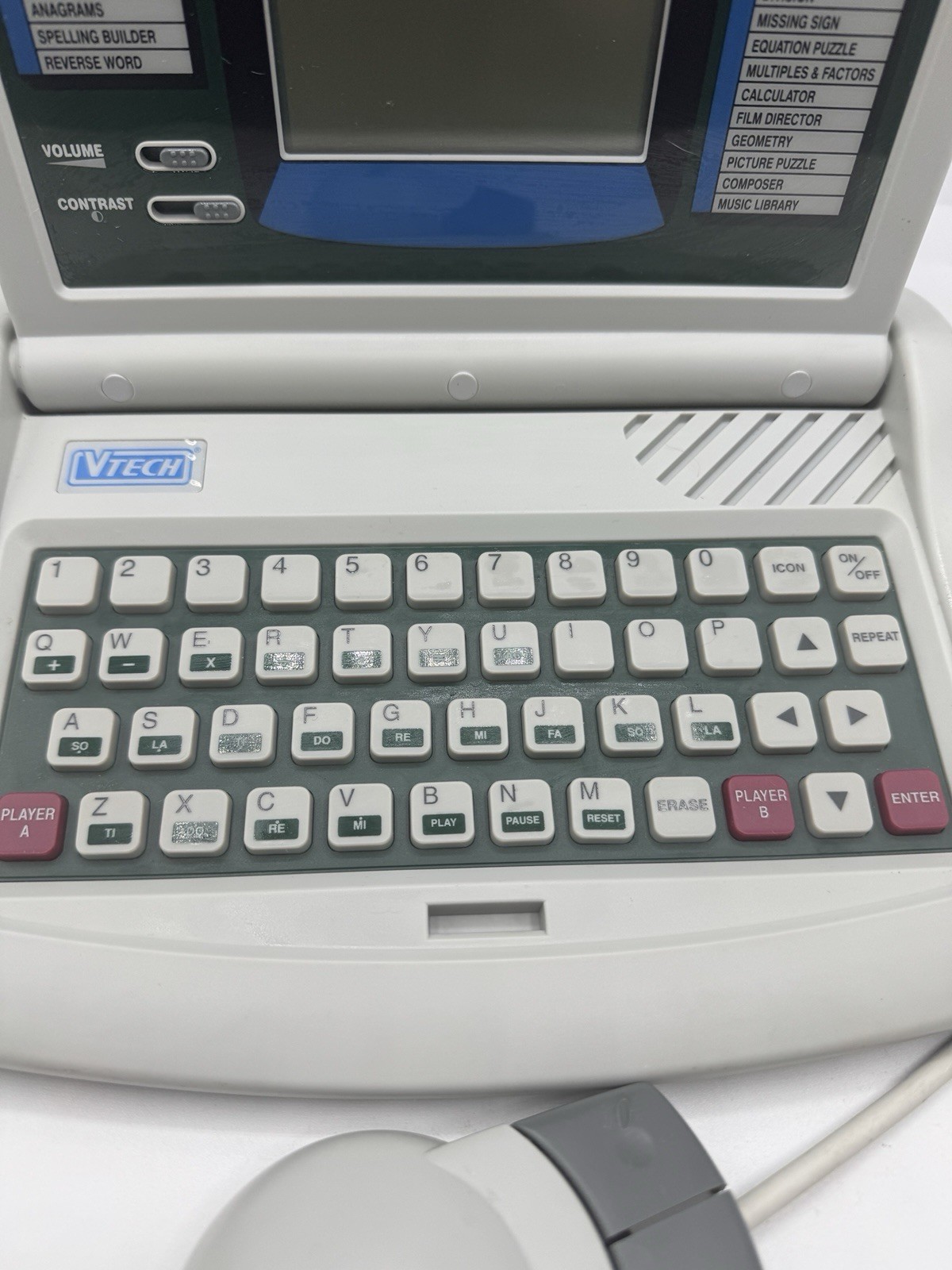 TALKING WHIZ-KID Vtech VIDEO GAME CONSOLE Working