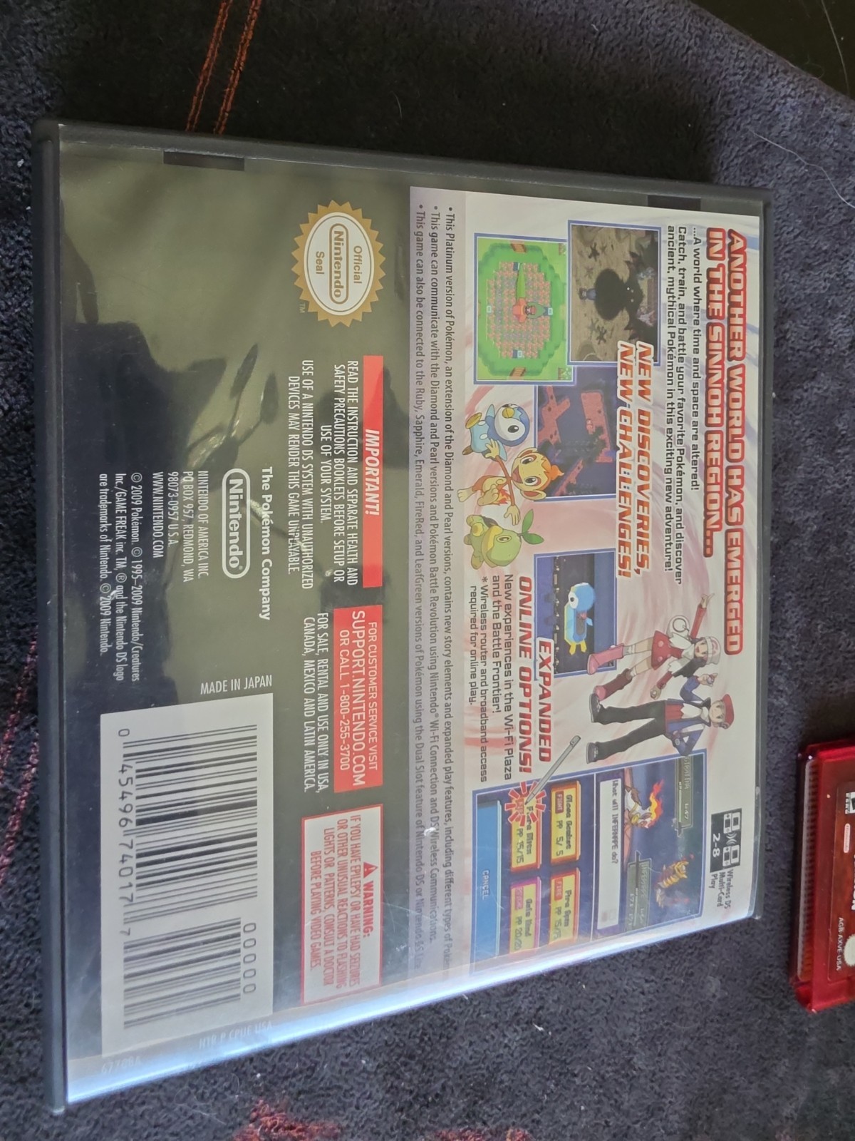 Pokémon Platinum Version Complete In Box CIB AUTHENTIC With INSERTS.