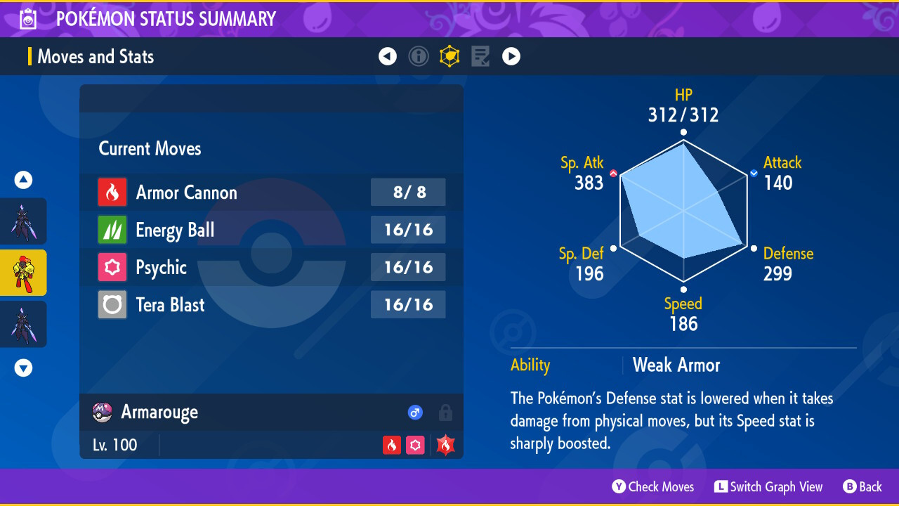 ✨ Shiny ✨ 6IV Ceruledge Armarouge with HA + Master Balls Pokemon Scarlet Violet